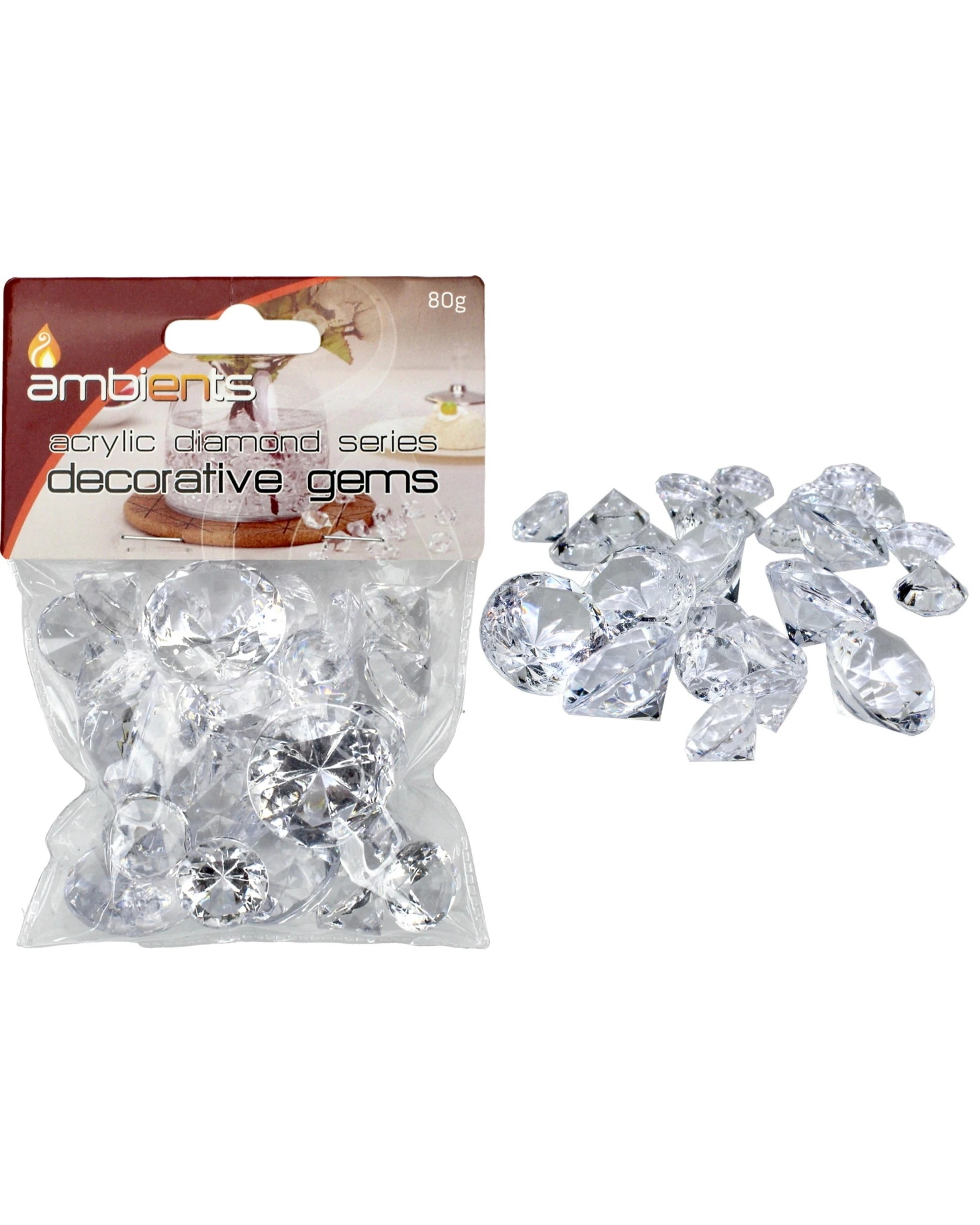 1 Durmaz Decorative Acrylic Diamonds 80g, 1 of 2