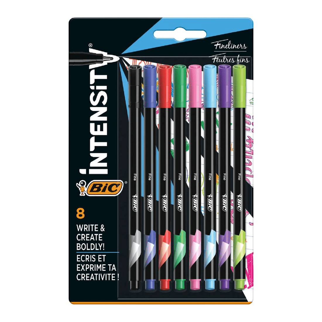 1 Bic Intensity Fineliners Assorted 8 Pack, 1 of 7