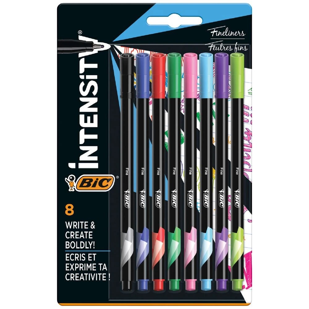 1 Bic Intensity Fineliners Assorted 8 Pack, 1 of 7