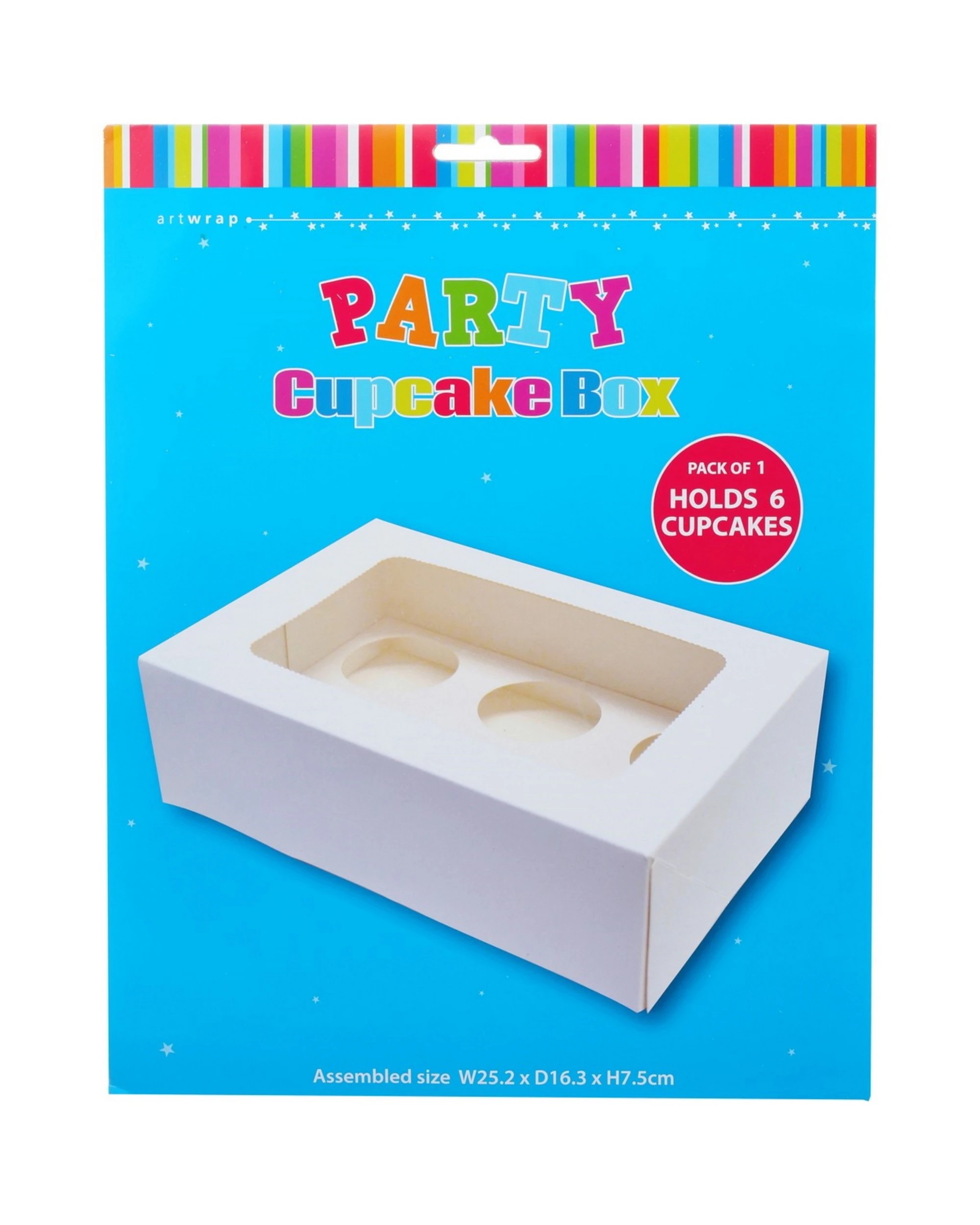 2 Artwrap Cupcake Box with Window 6 Cup - White, 2 of 3