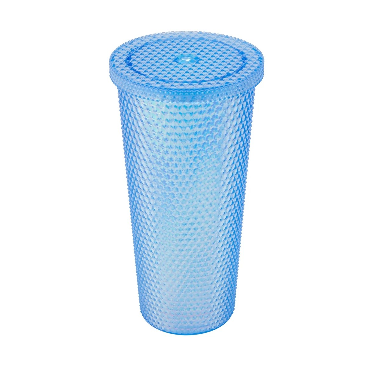 2 Blue Textured Smoothie Tumbler, 2 of 9