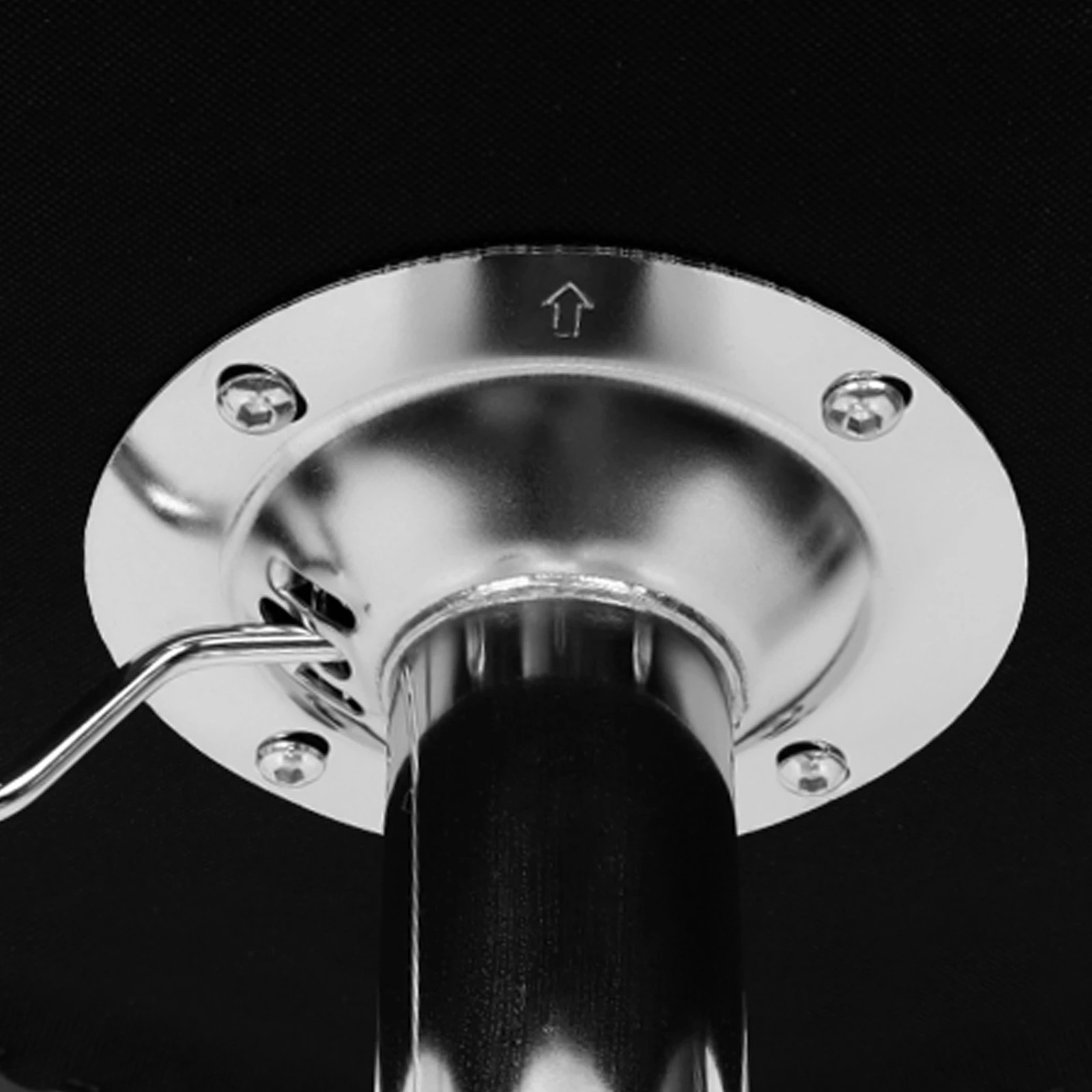 3 Alfordson 2x Bar Stools Gas Lift Leather Bar Chairs Kitchen Swivel - Grey, 3 of 6