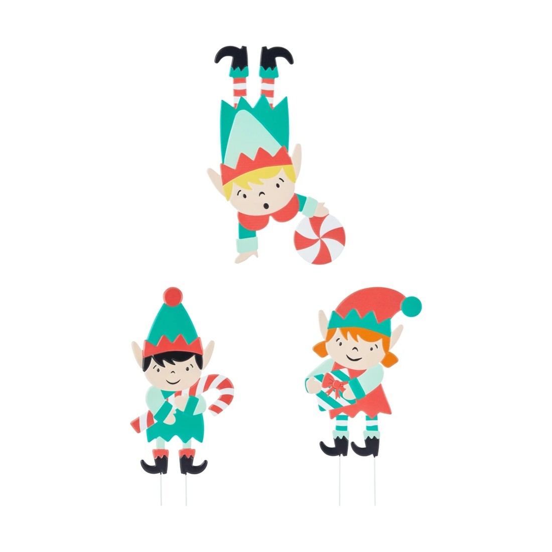 1 Small Christmas Elf Stake - Assorted, 1 of 3