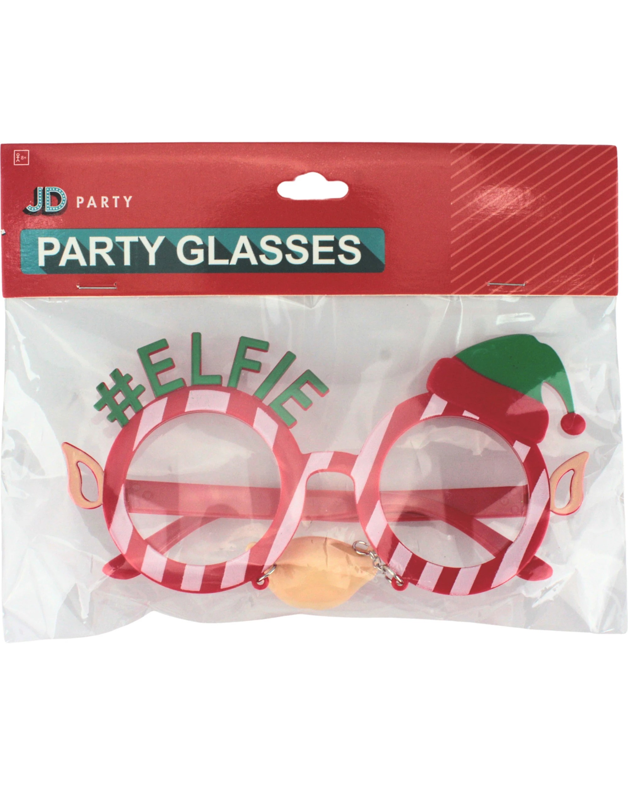 3 JD Party Elfie Novelty Party Glasses - One Size - Multi, 3 of 3