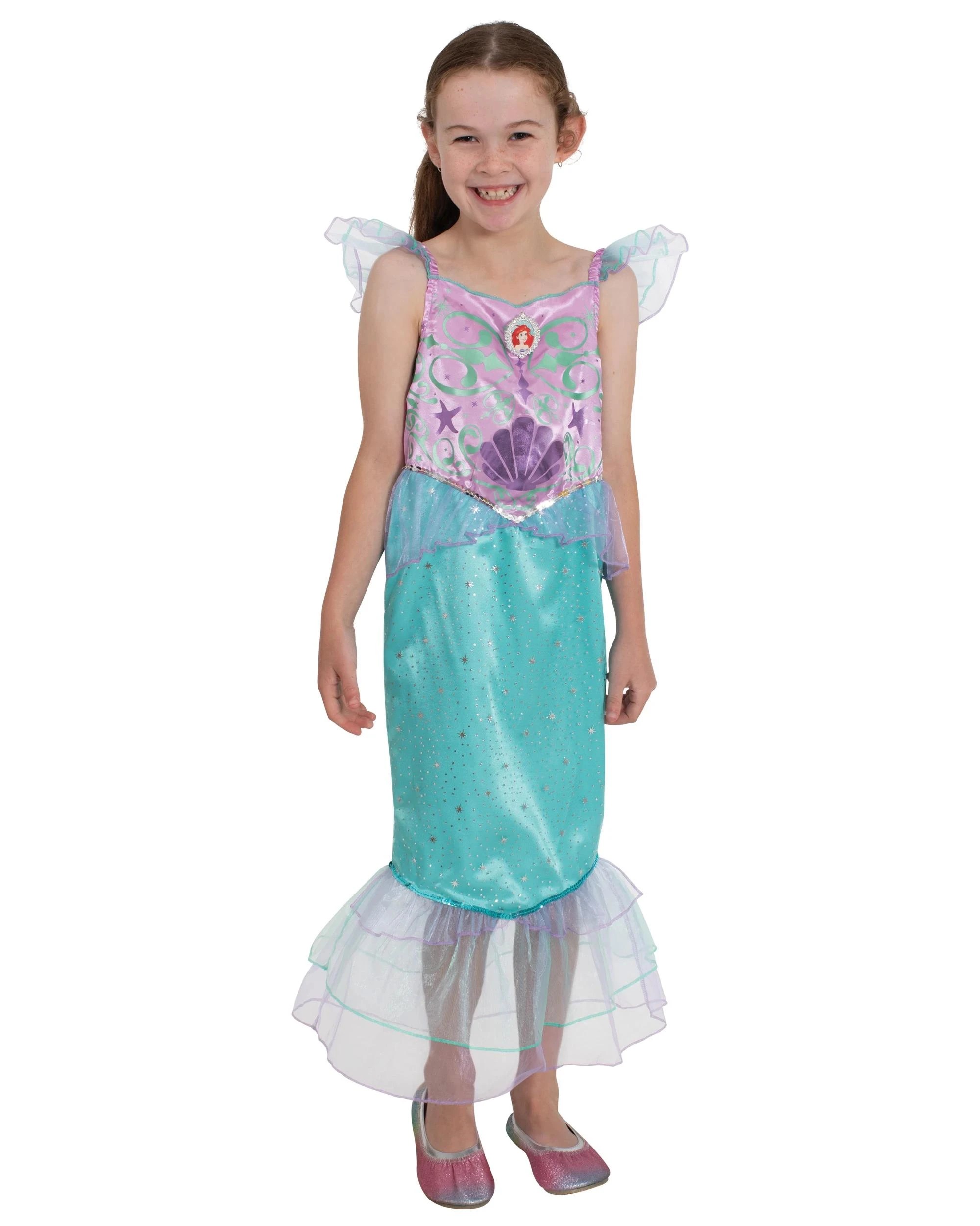 1 Disney Princess - Ariel Deluxe Kids Costume - Green, 1 of 4