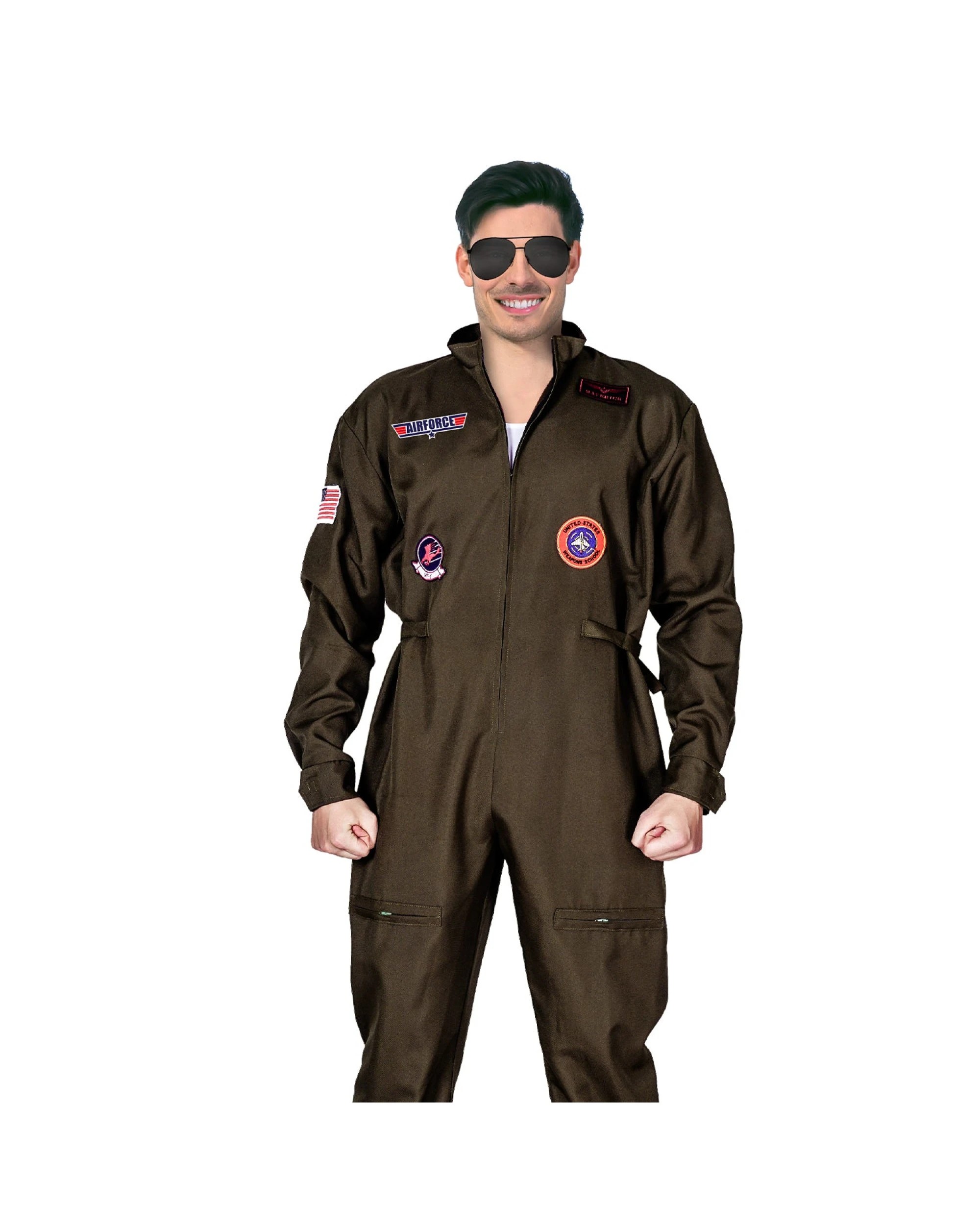 3 BR Costumes Air Force Fighter Pilot Costume for Kids Top Gun Inspired Jumpsuit, 3 of 4