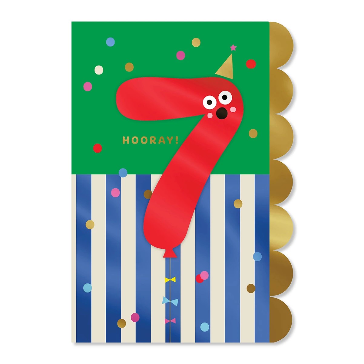 3 Hallmark 7th Birthday Card - Balloon, 3 of 3