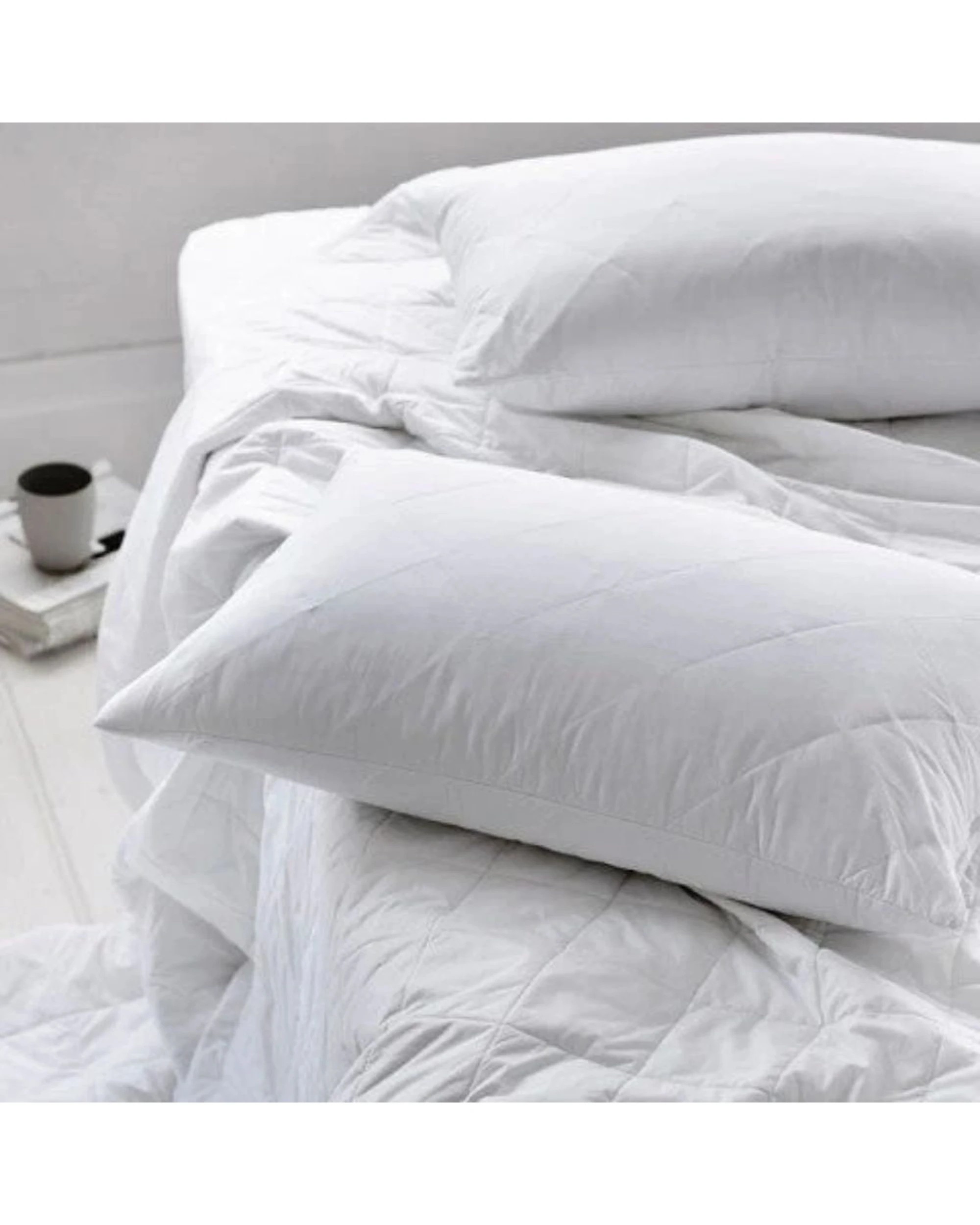 2 Tontine Quilted Pillow Protector Envelope Style - White, 2 of 3