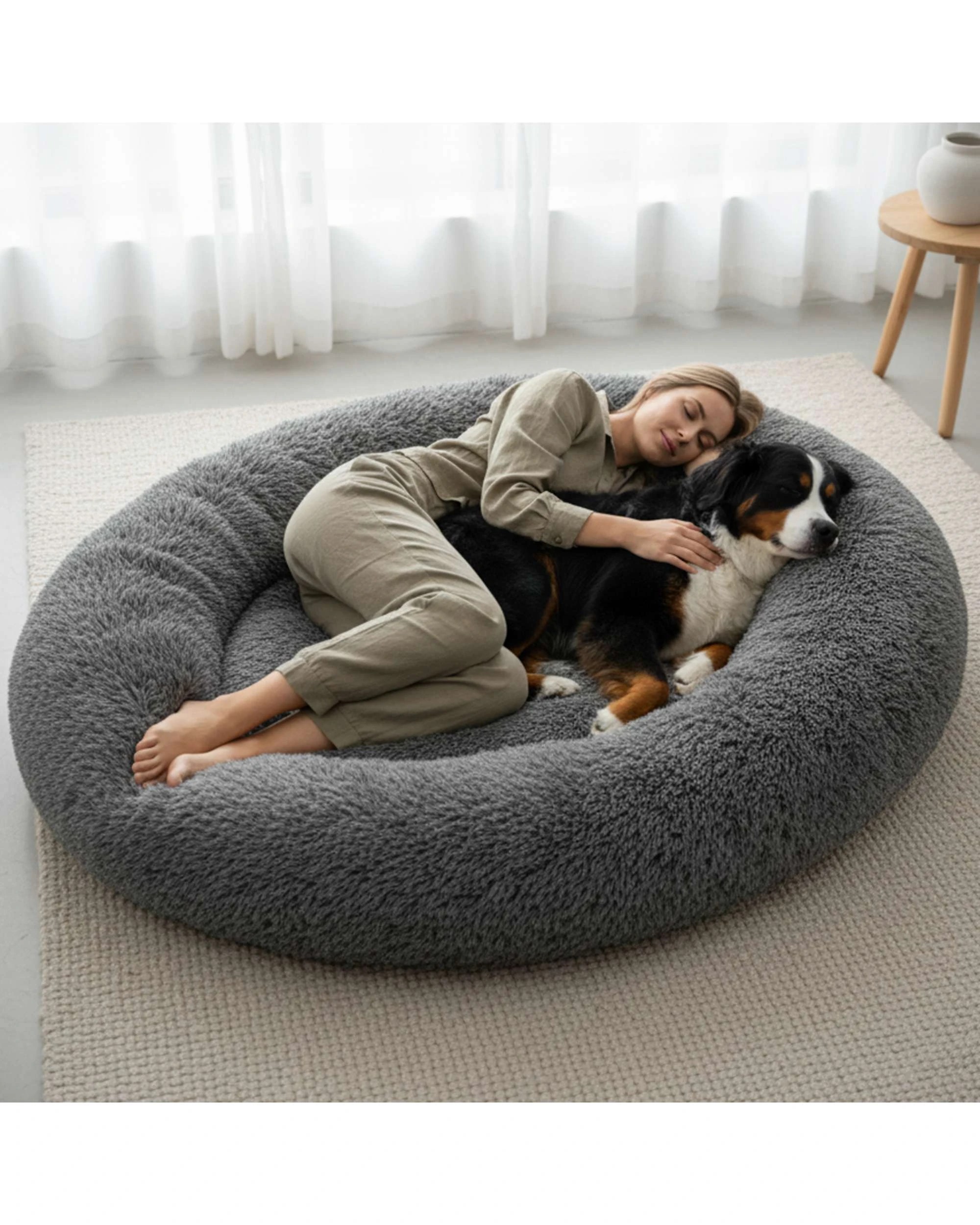 3 Advwin Extra Large Human Size Dog Bed Pet Bed, 3 of 8