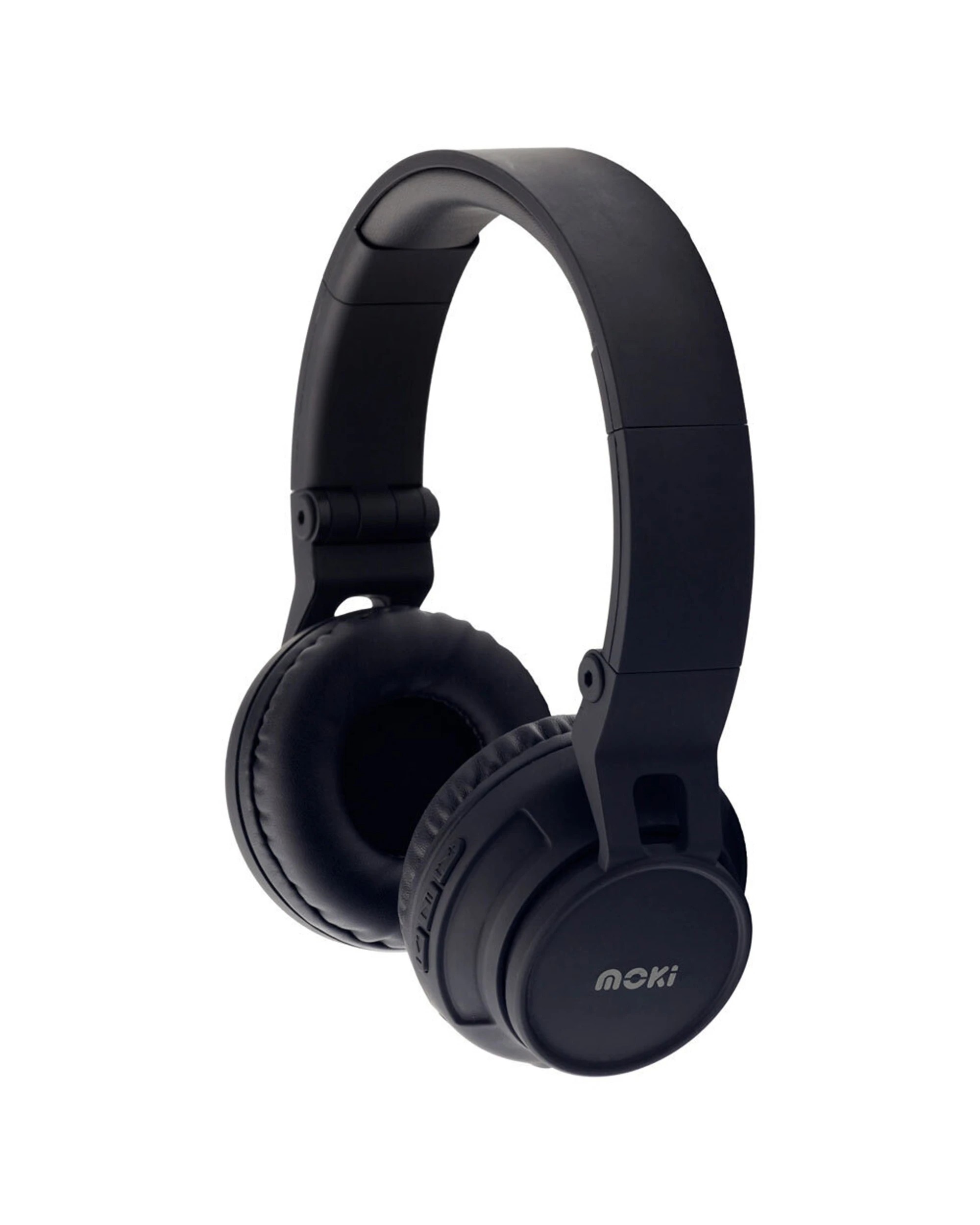 1 Moki Exo Bluetooth Headphones Wireless Control Mic Dual-Use - Black, 1 of 6