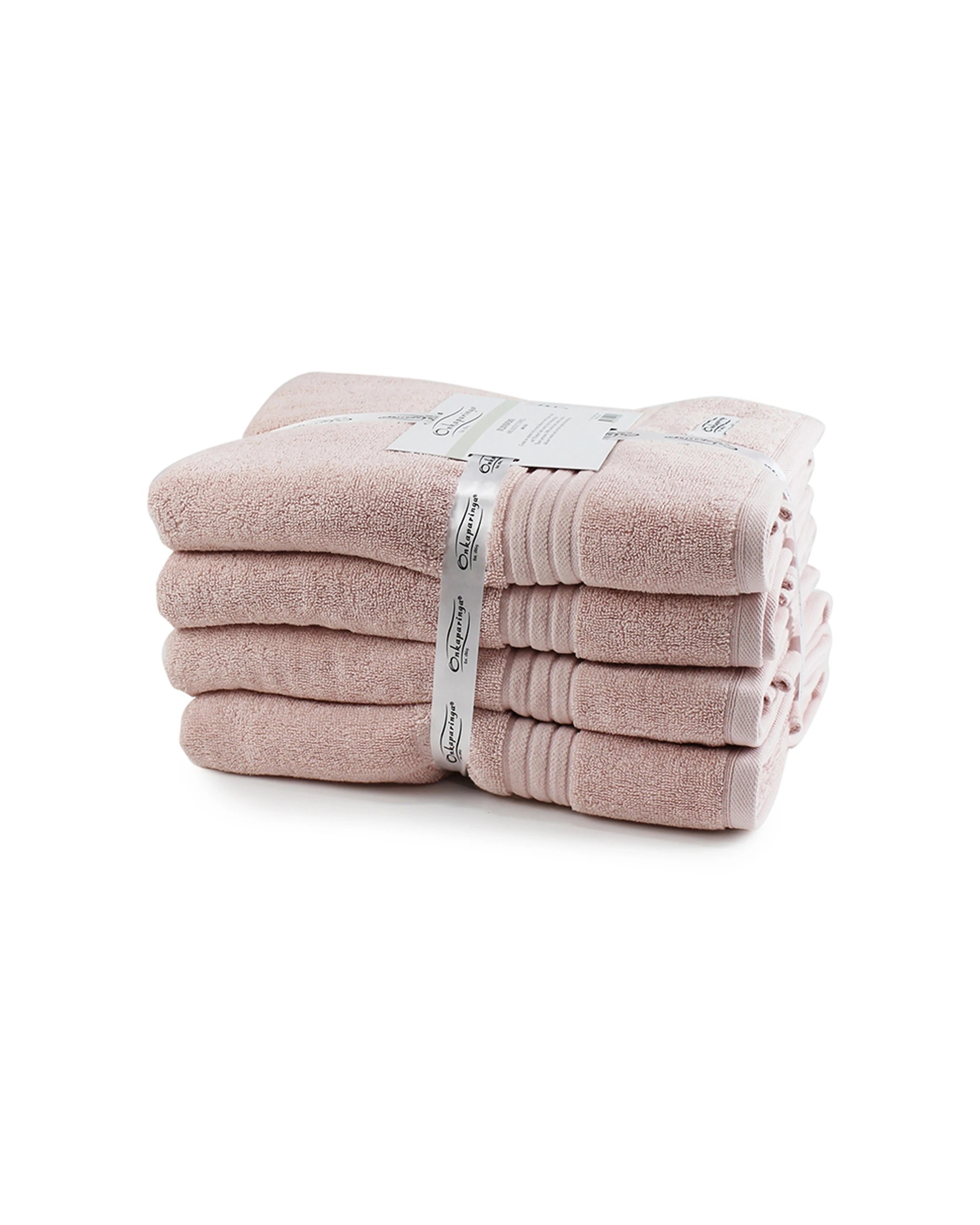 3 Onkaparinga 4pc 69x140cm Cotton Flinders Bathroom Towels Set 600gsm
 - Pink, 3 of 3