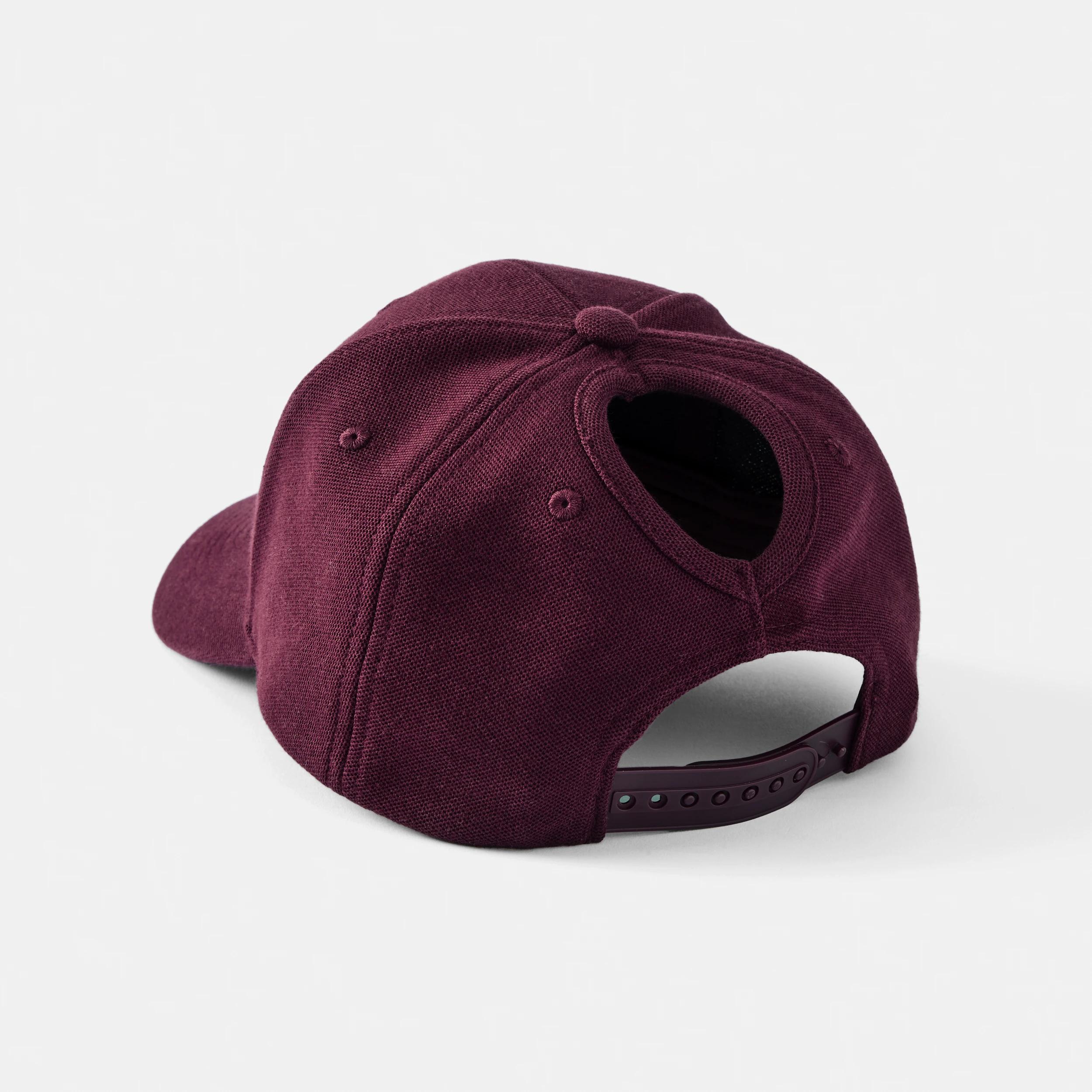 2 Ponytail Cap RICH BURGUNDY, 2 of 3