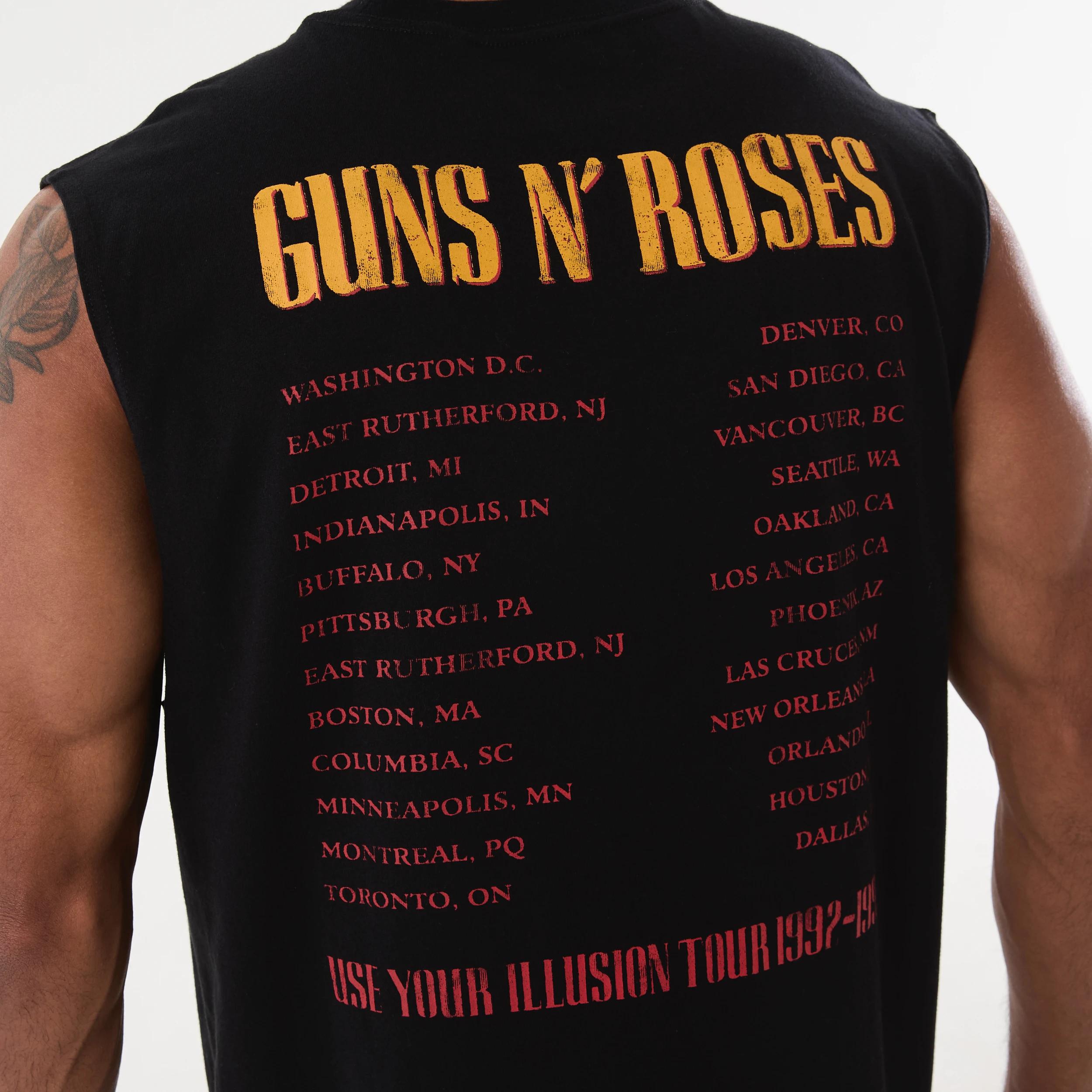 5 Guns N' Roses License Oversized Muscle BLACK, 5 of 6