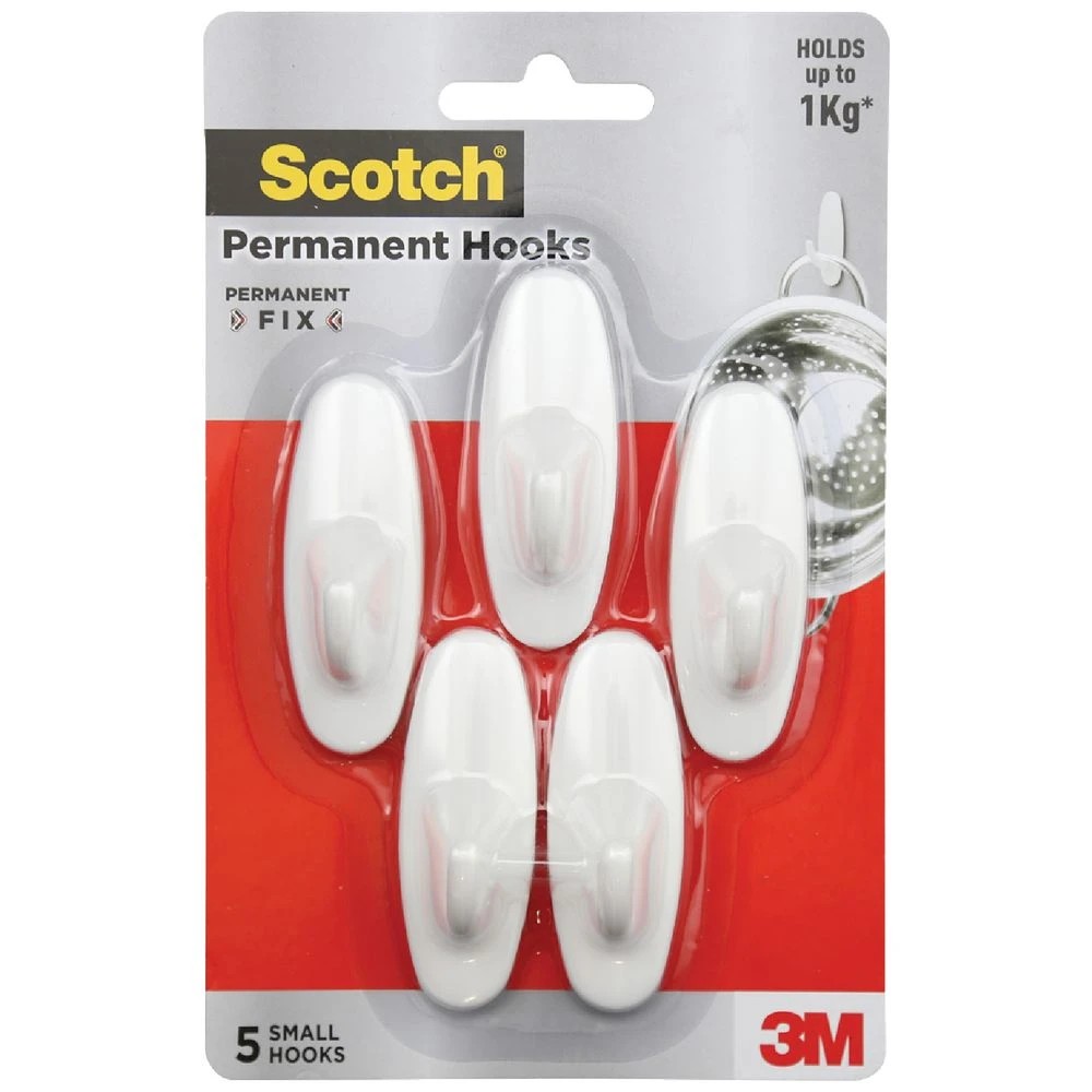 1 3M Oval Hooks Small 5 Pack, 1 of 1