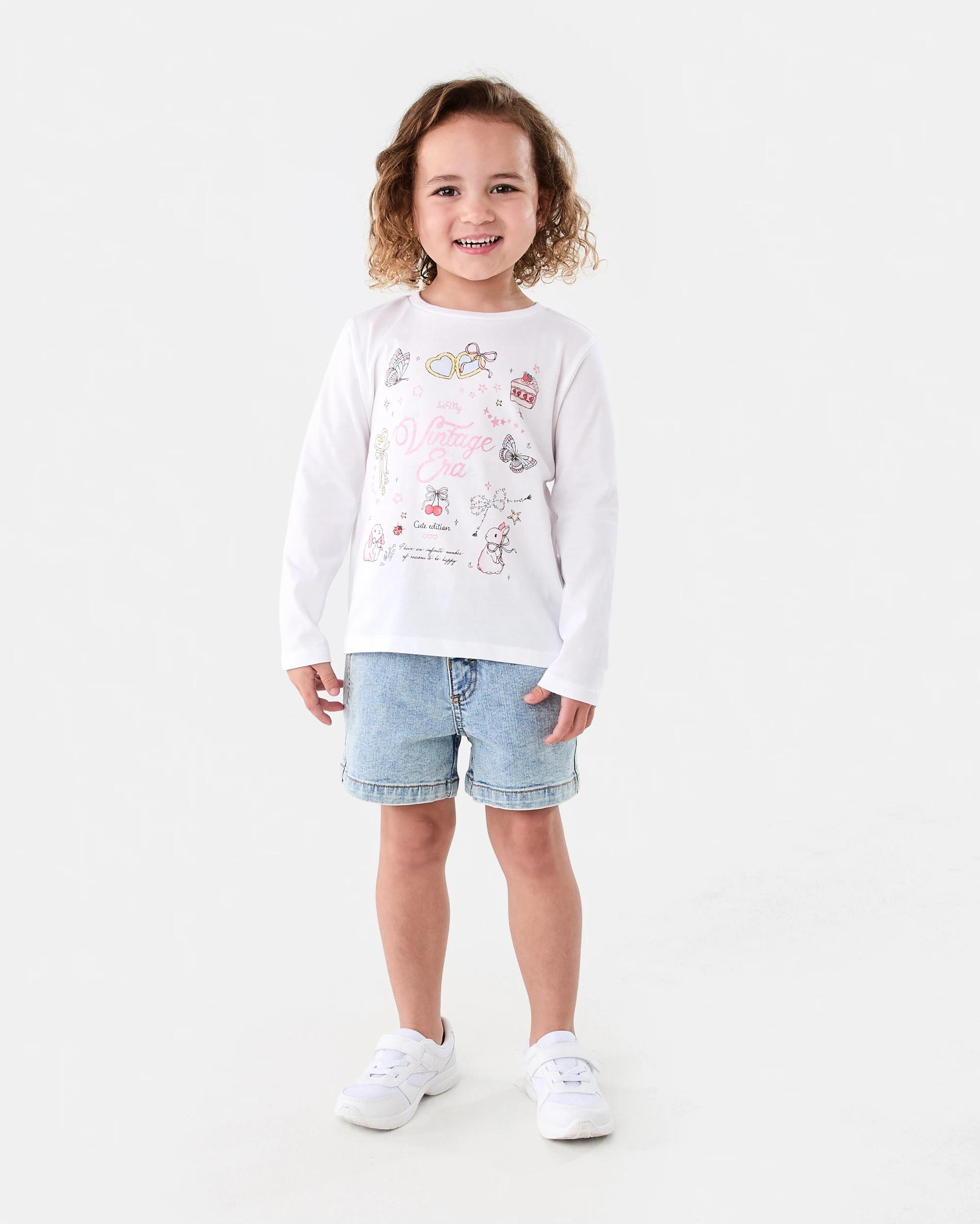 6 Print T-shirt Wht Trnkts, 6 of 7