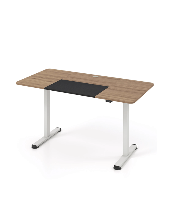 Costway 140cm Electric Standing Desk Motorised Sit Stand Table - Natural