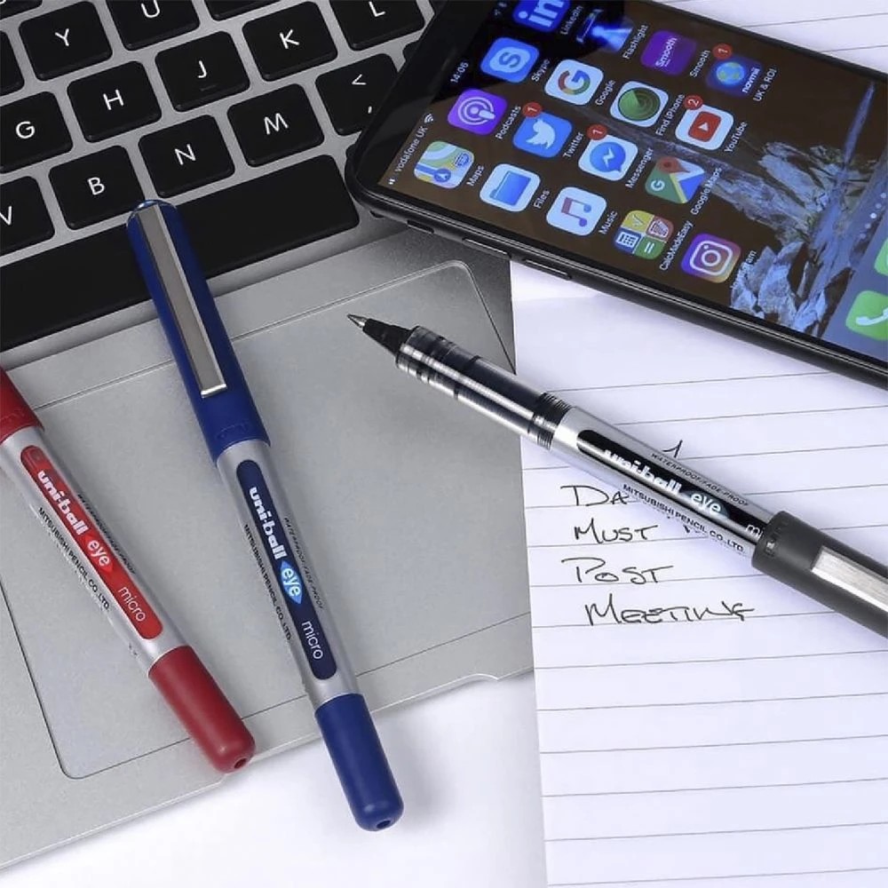 3 Uni-Ball Eye Micro Rollerball Pens Assorted 4 Pack, 3 of 6