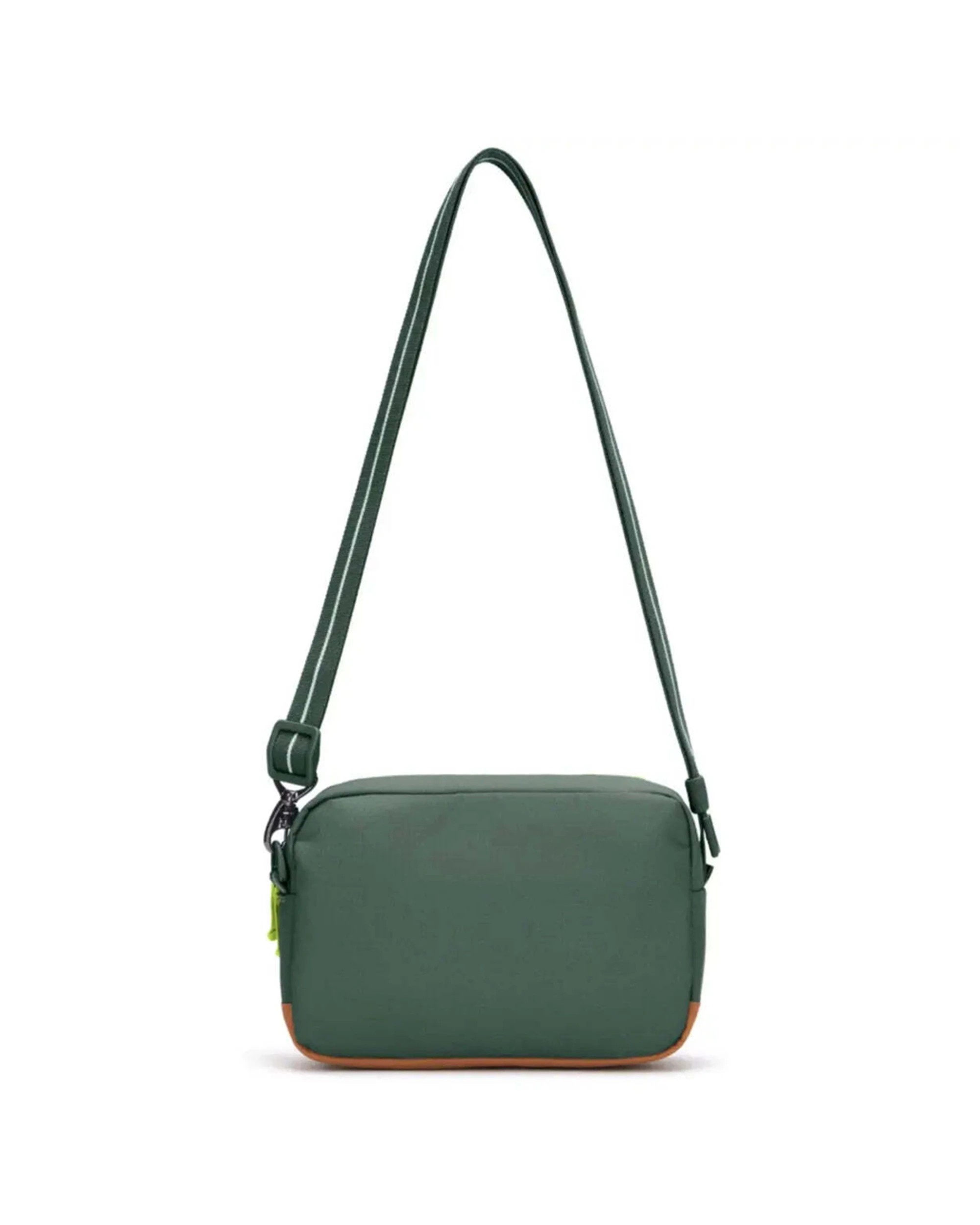 5 Pacsafe Go Anti-Theft Crossbody Bag Cut-Resistant Materials RFID Blocking Pocket 7in Spruce - Green, 5 of 8
