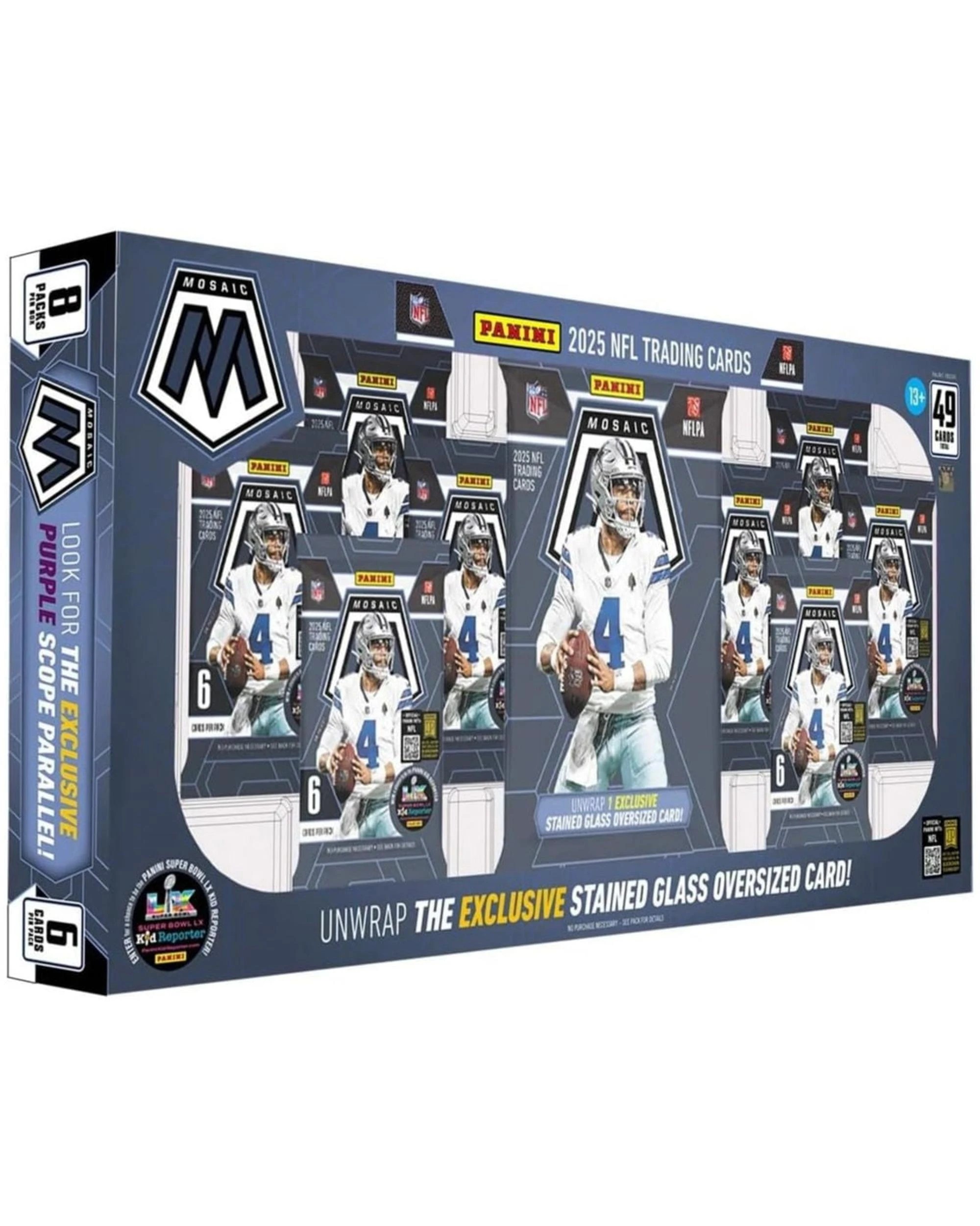 1 Panini 2025 NFL Mosaic Football Super Box, 1 of 4