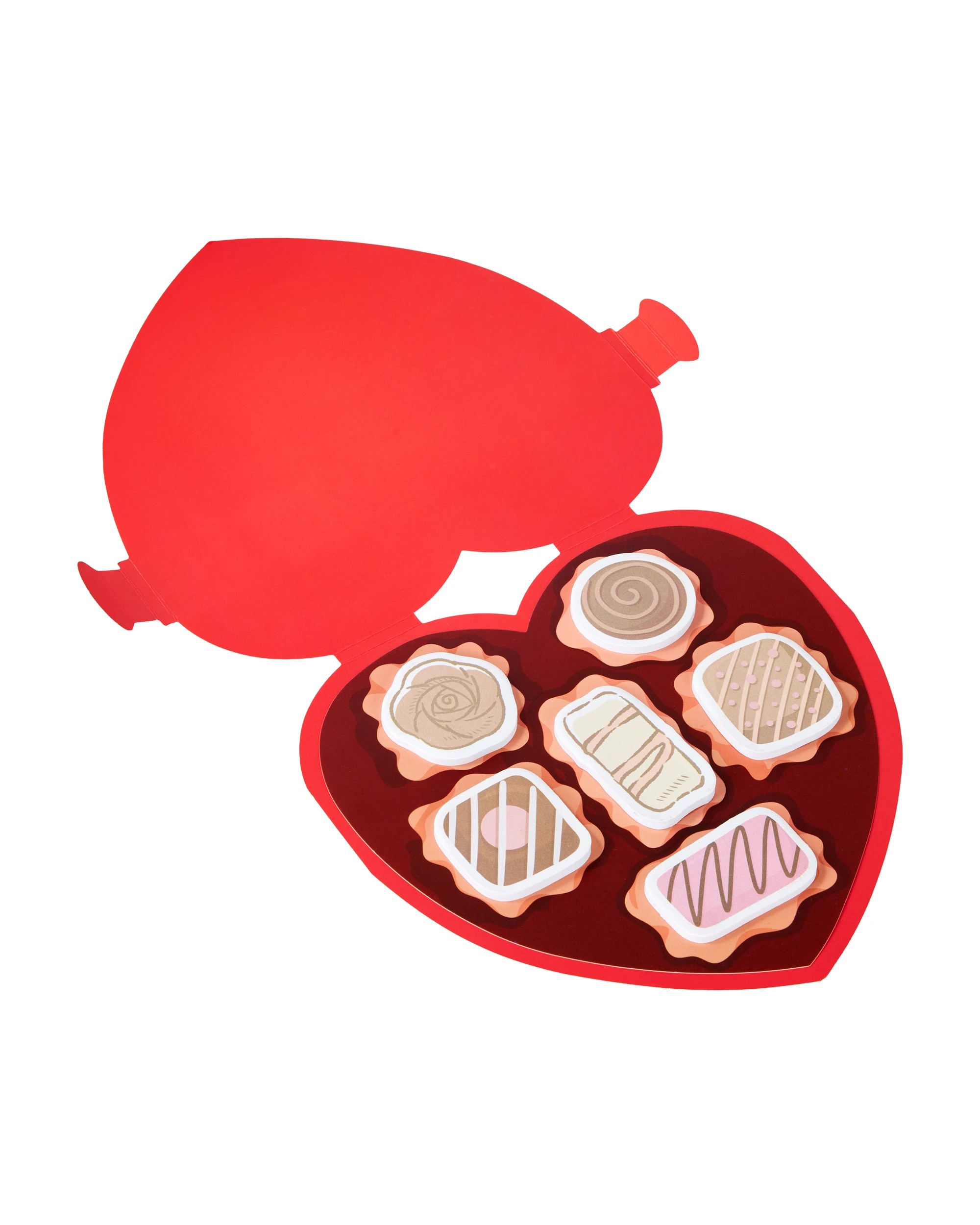 4 Valentine's Day Love Chocolate Box Sticky Notes Set - 180 Notes, 4 of 6