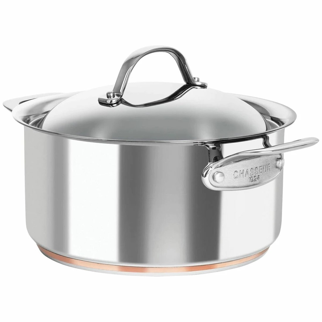 2 Chasseur Le Cuivre 5.2 Litre Casserole with Lid, 2 of 2
