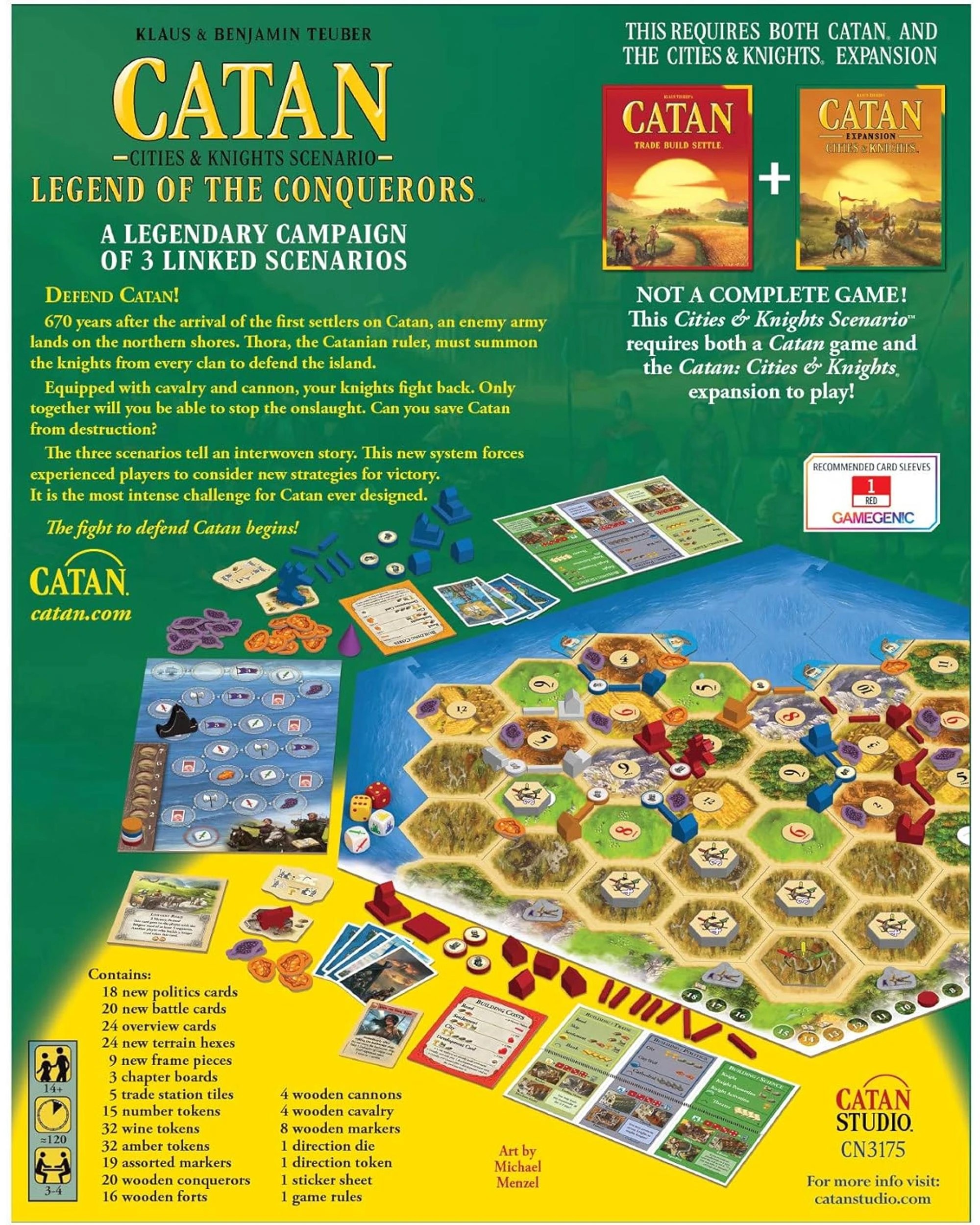 4 Catan: Legend of the Conquerers Expansion Board Game, 4 of 5
