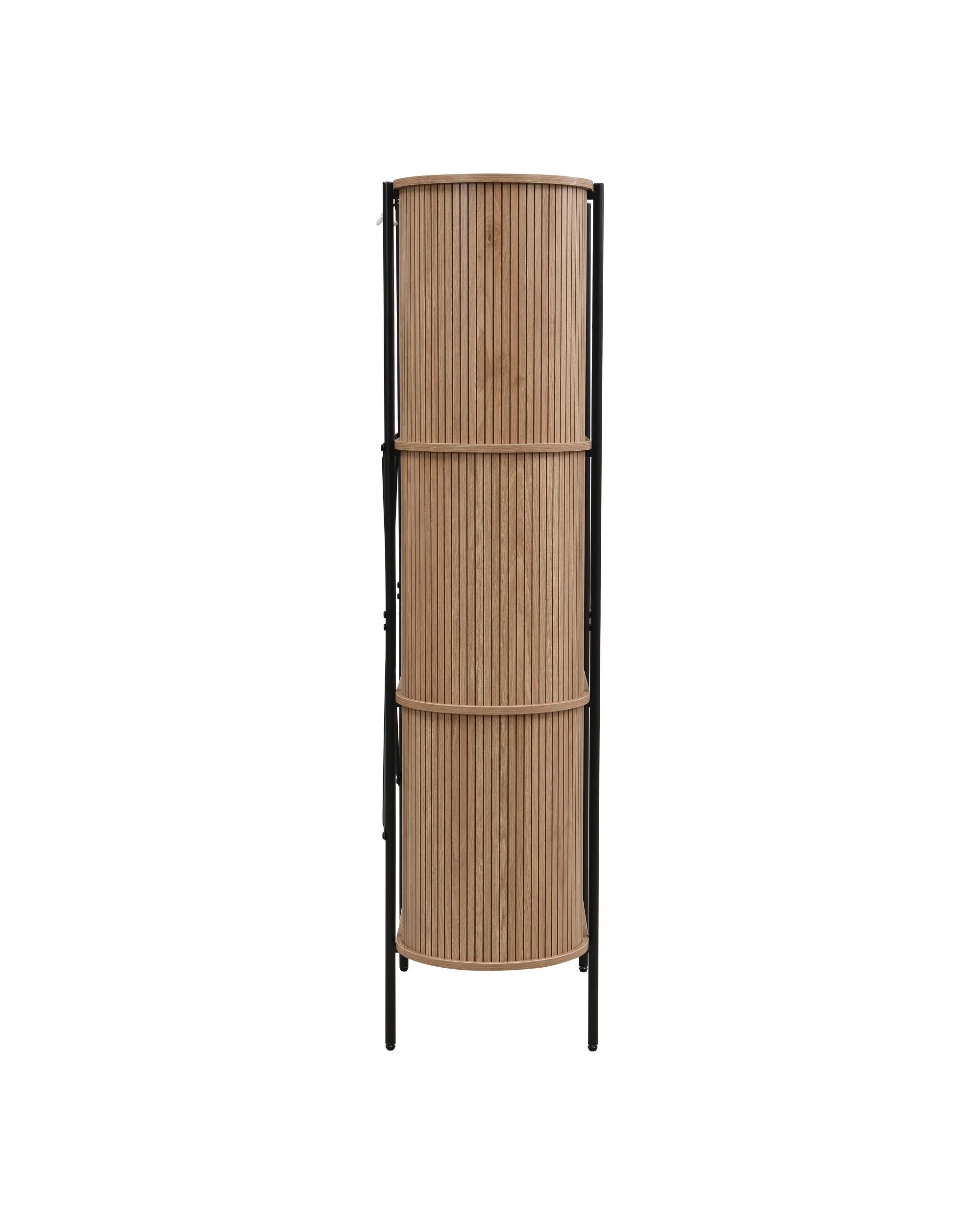 6 Kodu Bookcase Open Shelving 3 Tier Oak - Black, 6 of 10