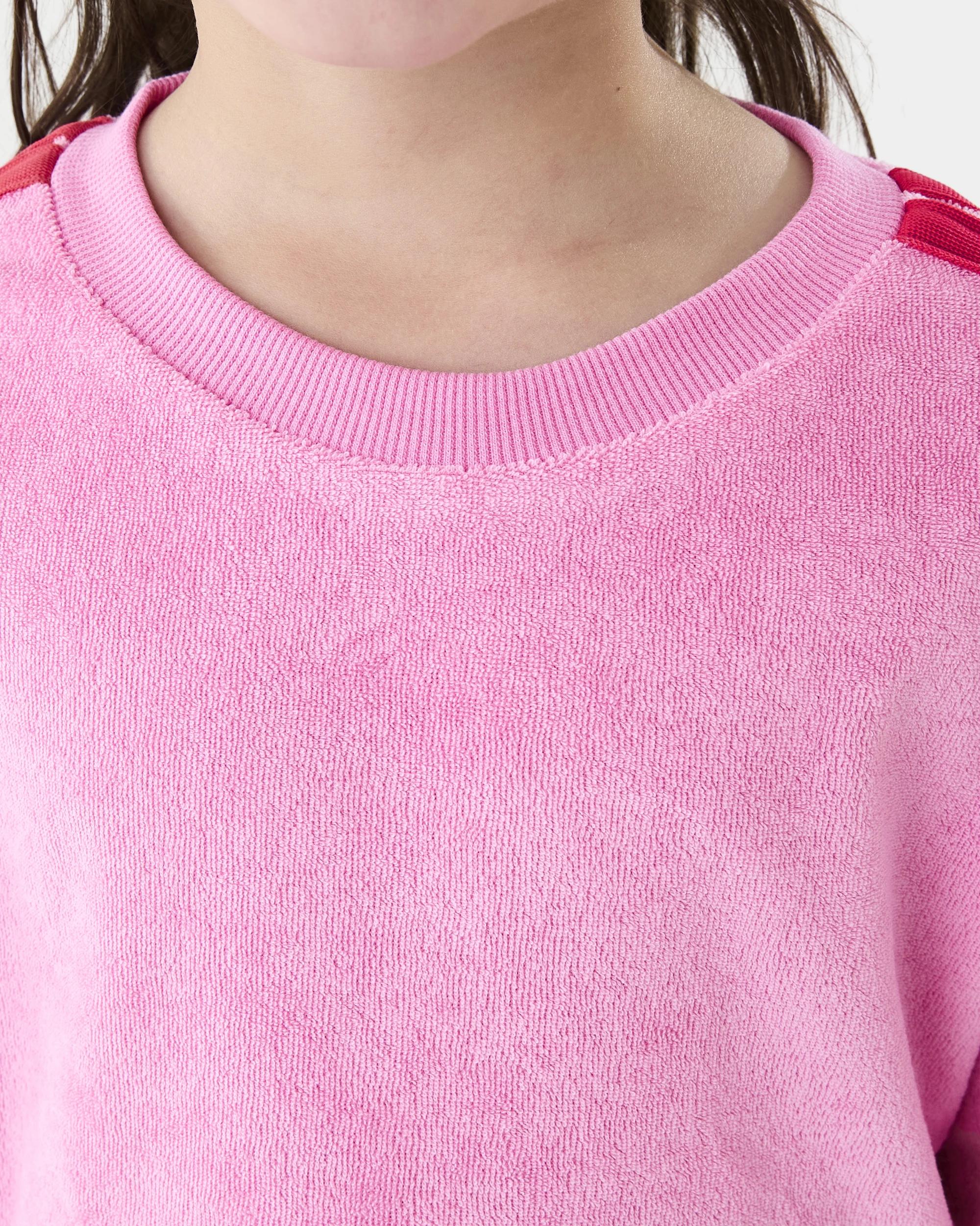 5 Short Sleeve Textured T-shirt Rose Pnk, 5 of 7