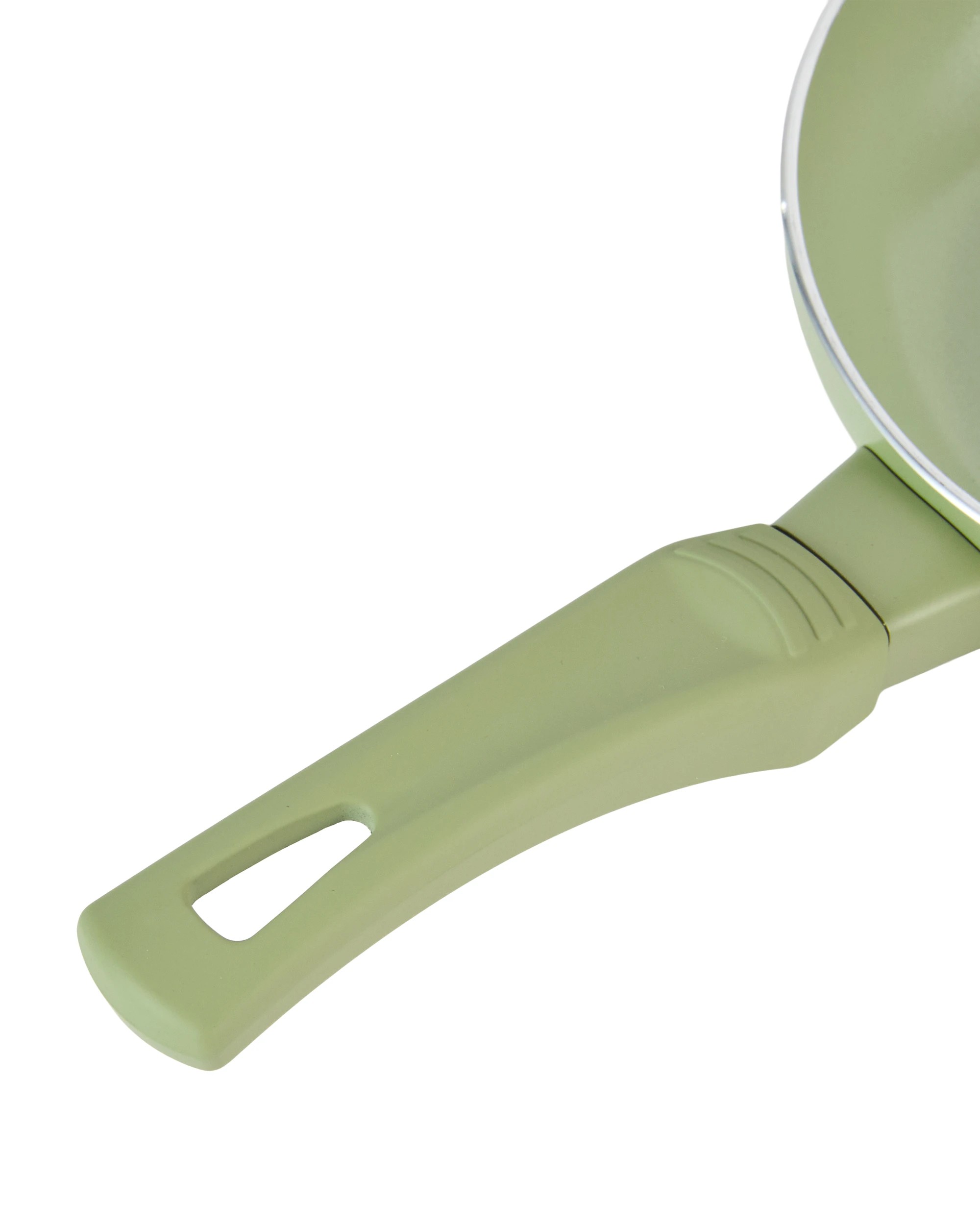 7 14cm Mini Fry Pan with Egg Flip - Green, 7 of 10