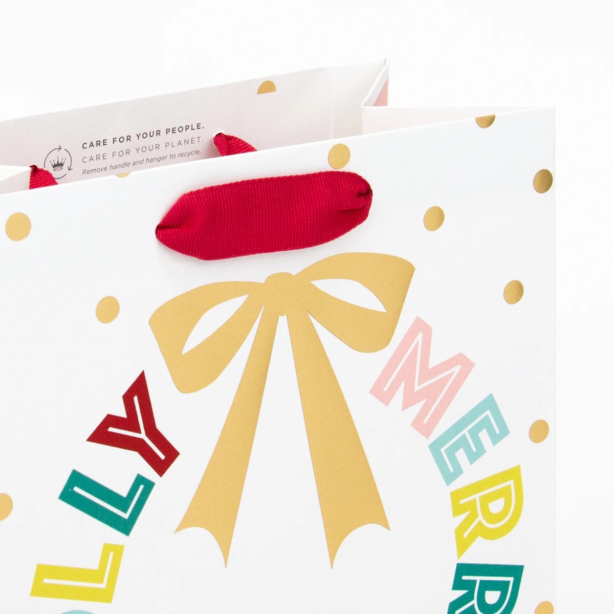 3 Hallmark Merry Lettering Gift Bag - Medium, 3 of 3
