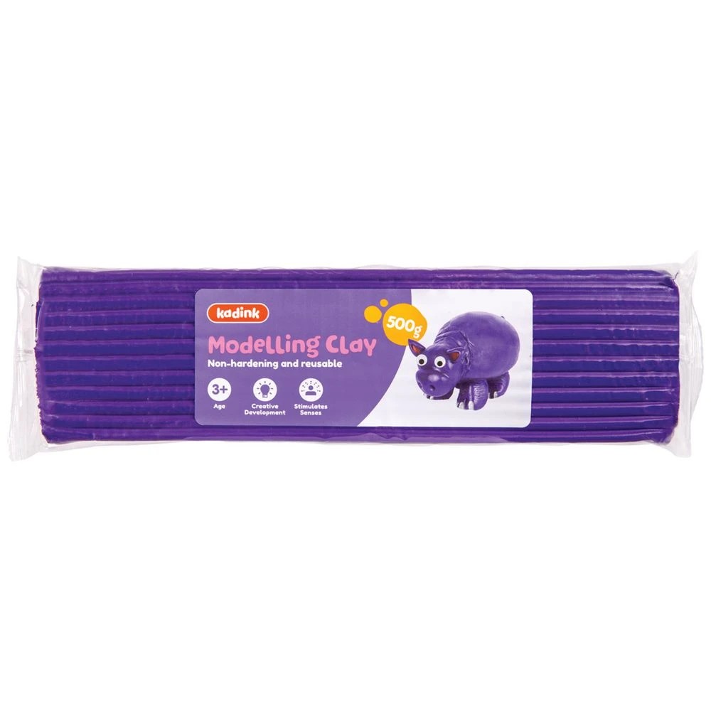 1 Kadink Modelling Clay 500g Purple, 1 of 2