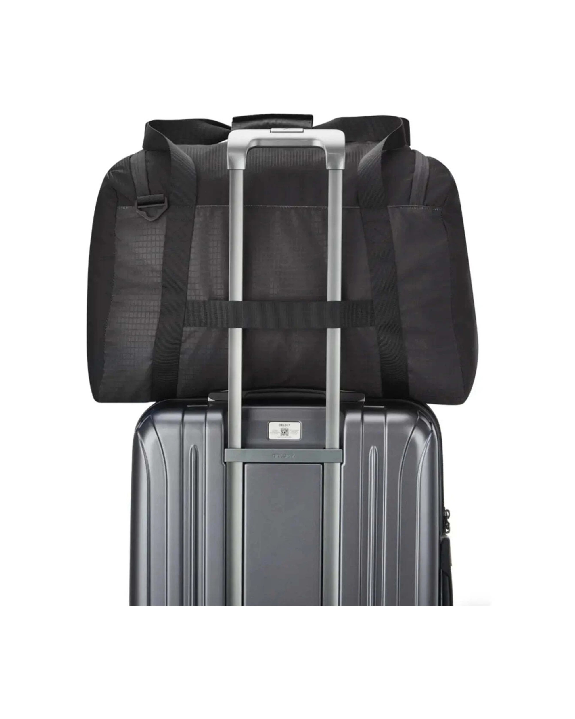 5 Delsey Nomade 55 cm Foldable Duffle Bag Vacuum Insulated Leakproof Portable - Black, 5 of 5