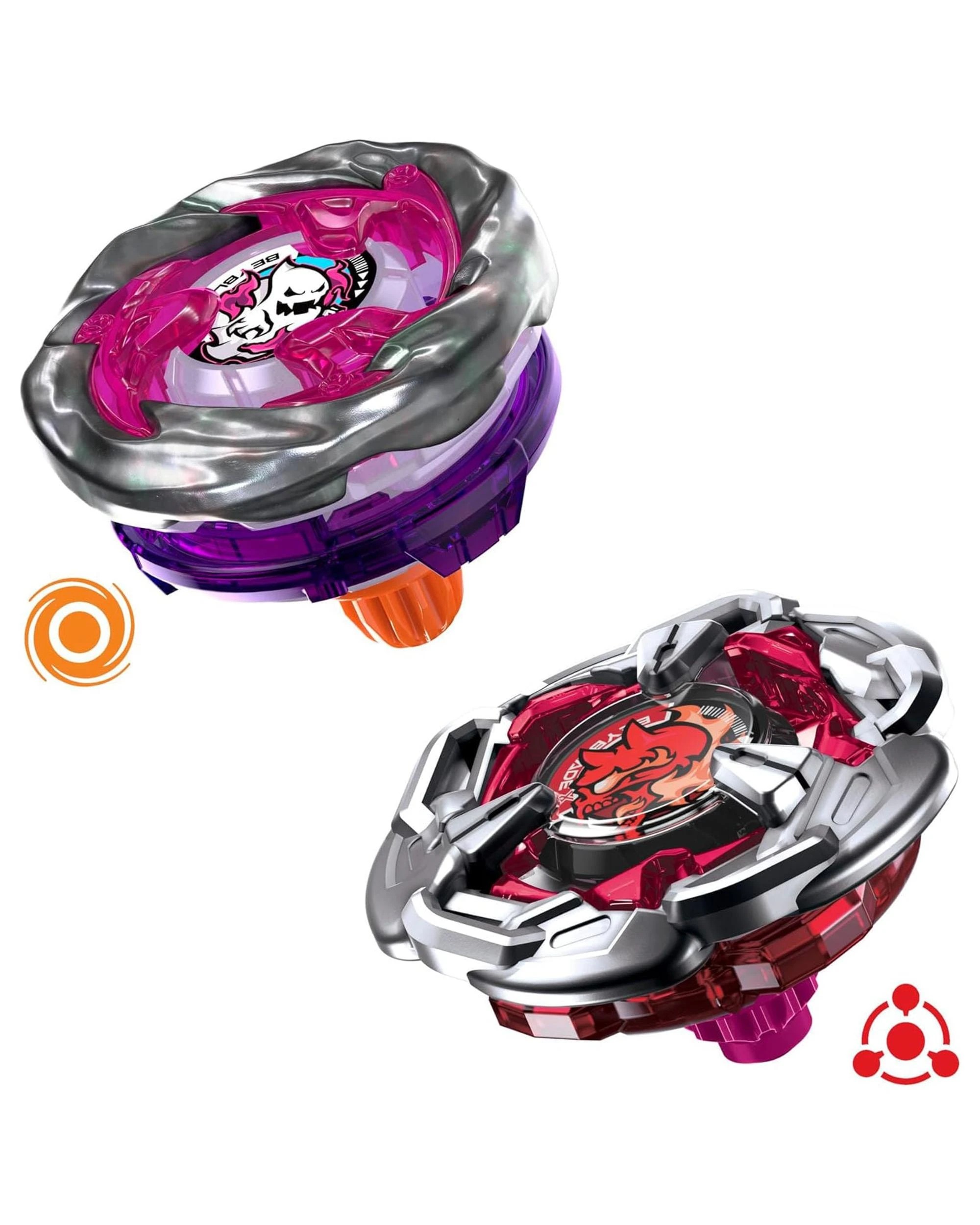 3 Beyblade X Chain Incendio 5-60HT and Circle Ghost 0-80GB Dual Pack Set, 3 of 6