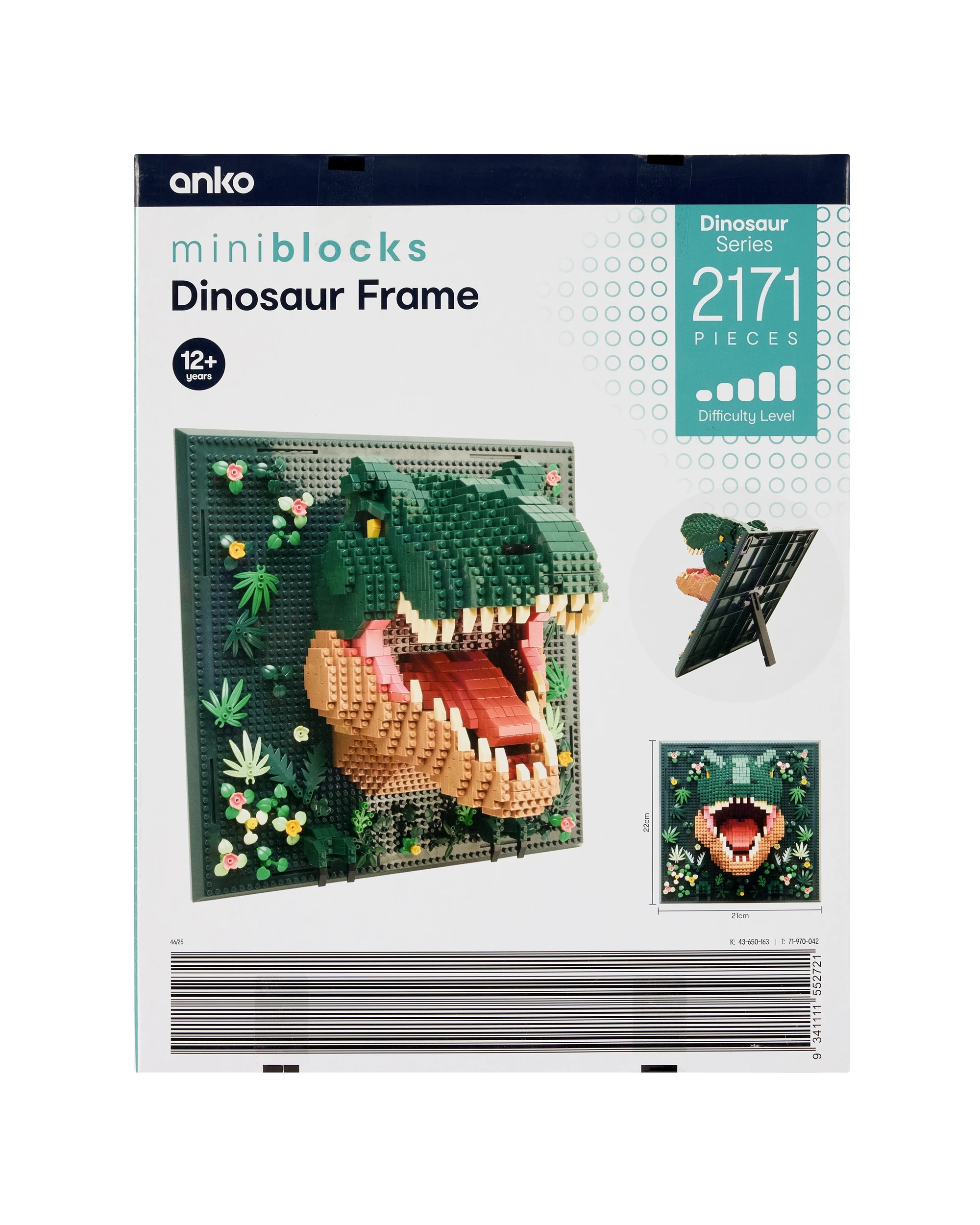 7 2171 Piece Mini Blocks Dinosaur Series: Dinosaur Frame, 7 of 7
