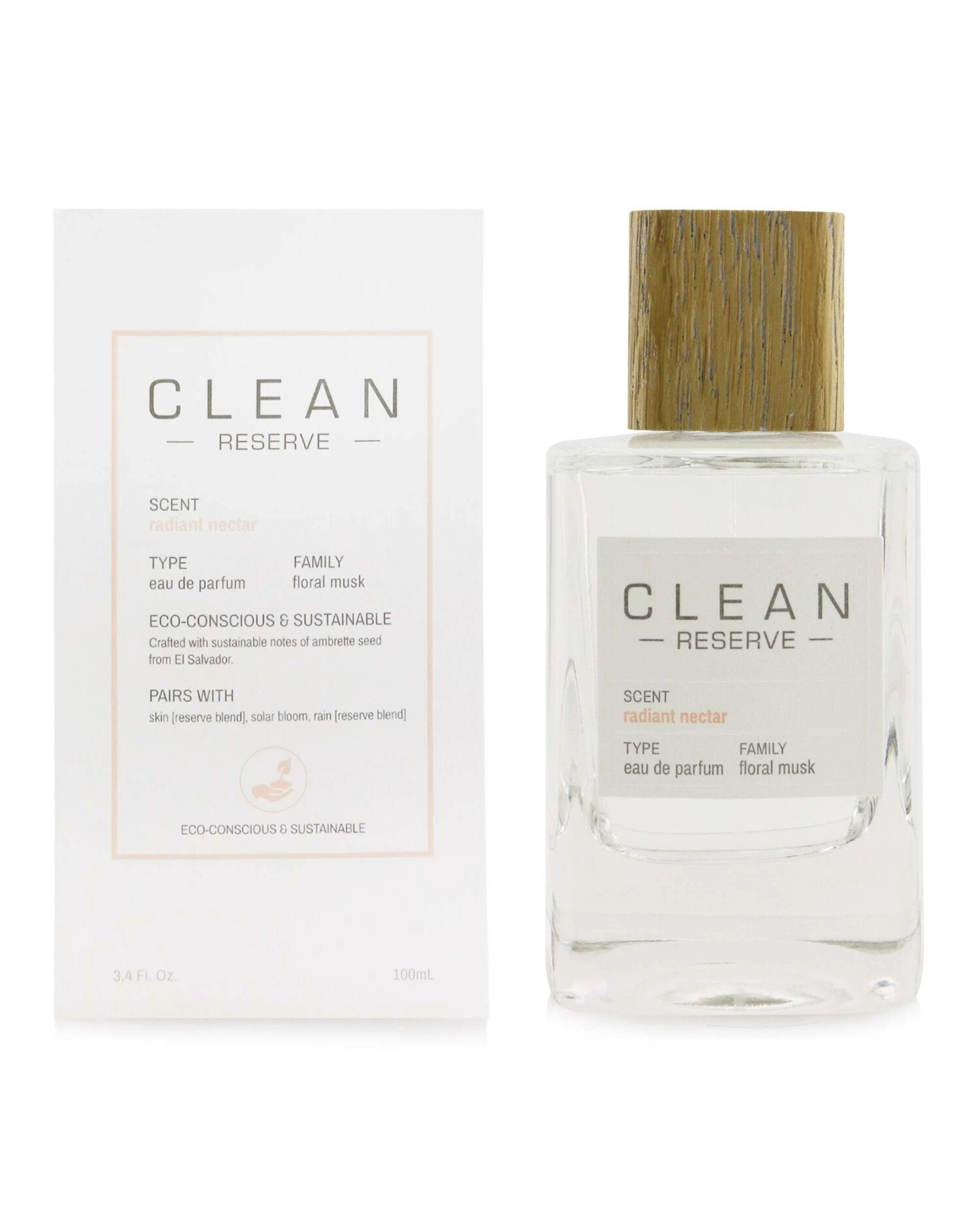 2 Clean Radiant Nectar (Reserve) Eau De Parfum Spray  100ml/3.4oz, 2 of 3