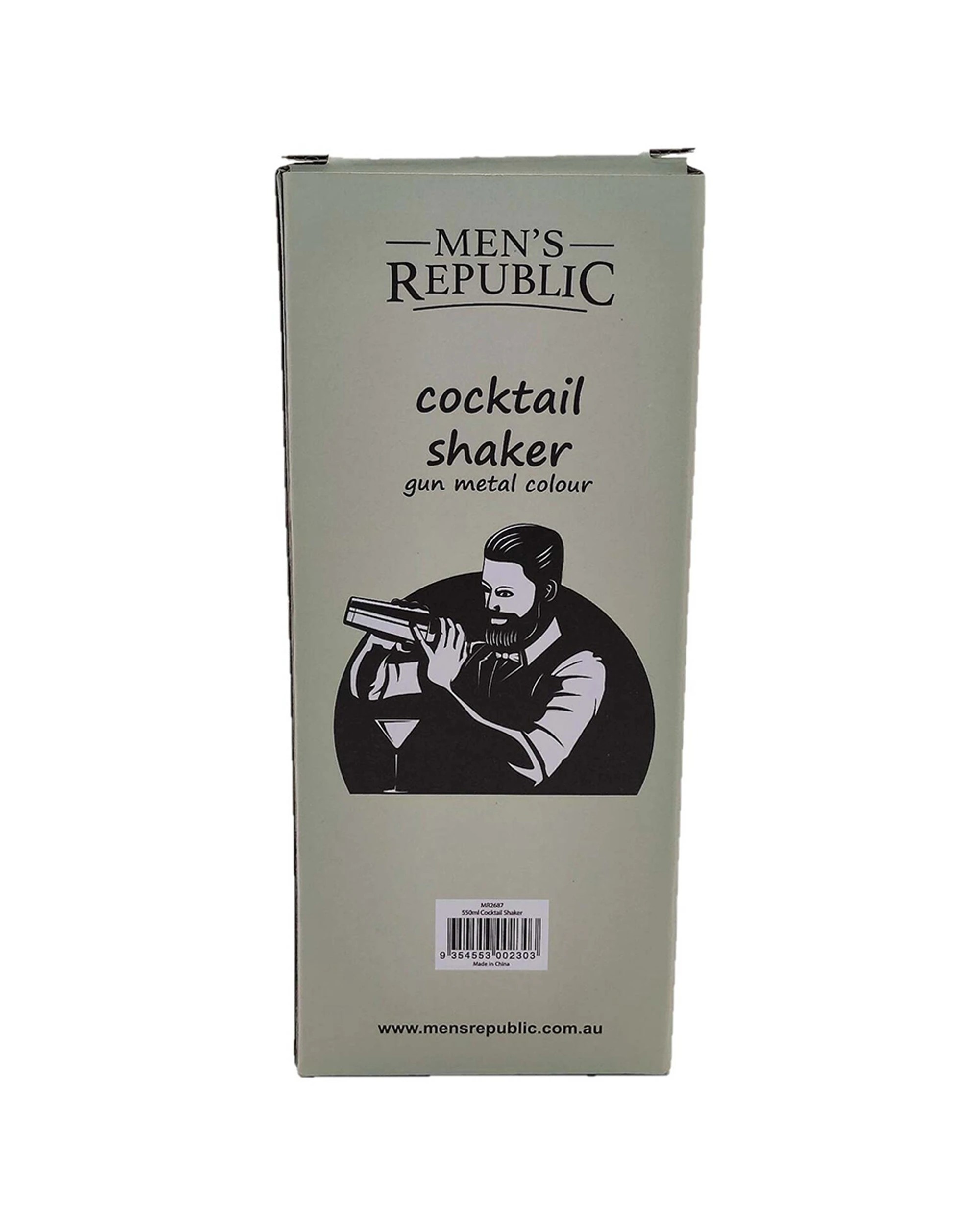 4 Men's Republic Bartender Cocktail Shaker 550ml Gift Set Stainless Steel Durable Barware Kit - Black, 4 of 5