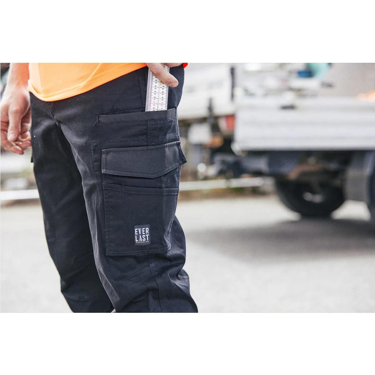 7 Everlast Work Stretch Woven Jogger Pants Black, 7 of 7