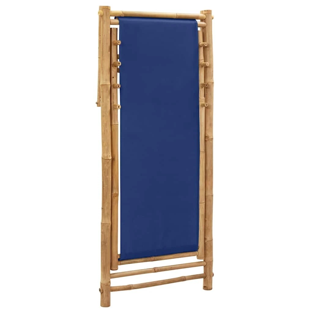 6 vidaXL Deck chair Foldable - Blue, 6 of 9