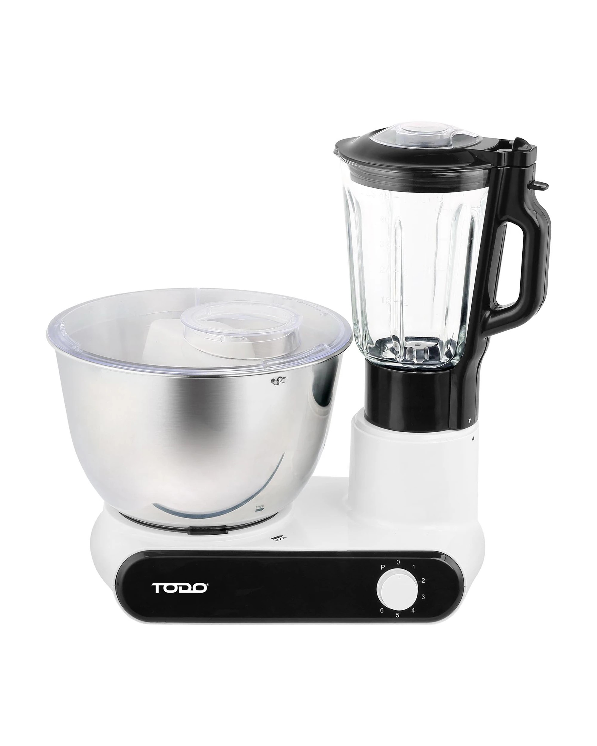 1 TODO Electric Stand Mixer 6L Stainless Steel Bowl Blender Attachment 7 Speed - White, 1 of 5