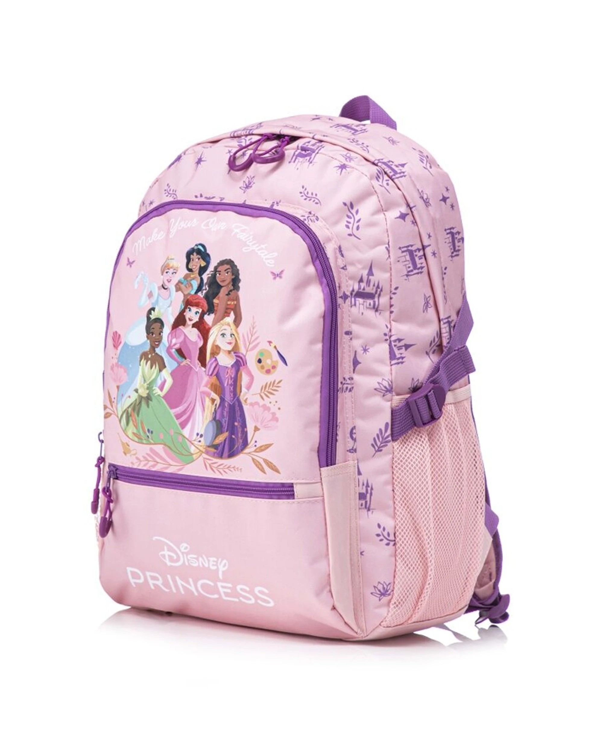 1 Disney Princess Kids Backpack School Bag 44cm Adjustable Straps Top Handle - Multi, 1 of 4