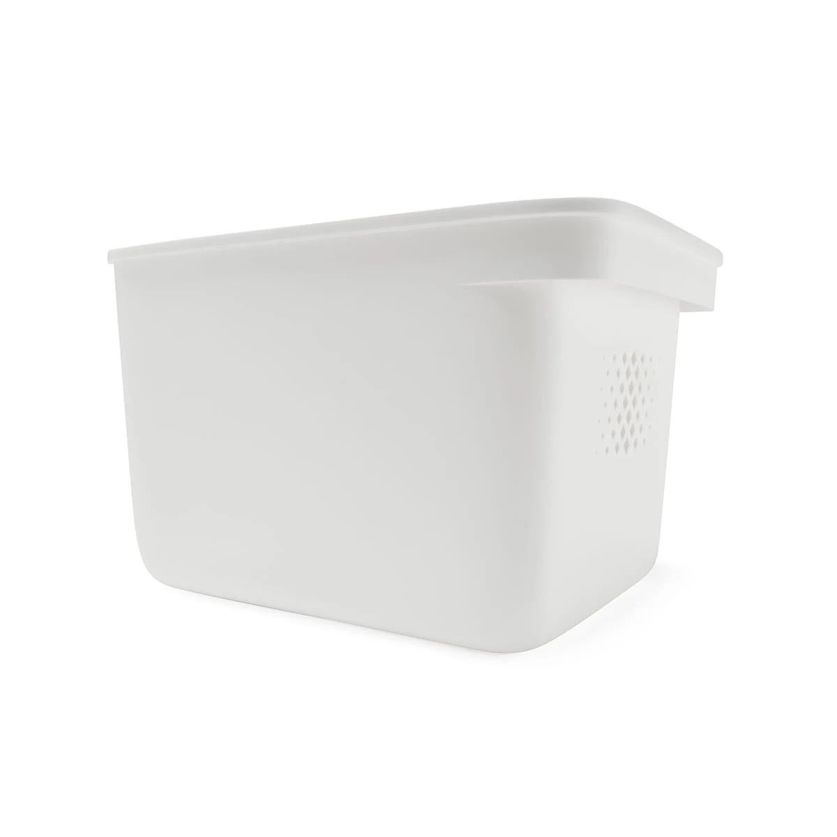 1 Storage Tub with Handle - Large, White, 1 of 10