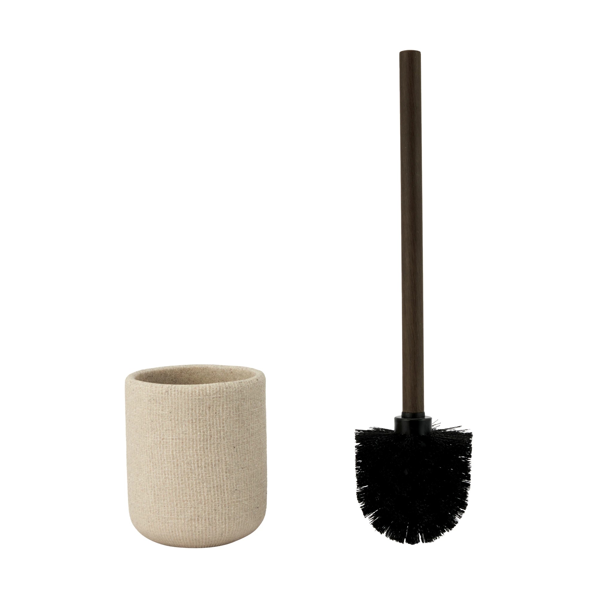 2 Linen Look Toilet Brush, 2 of 6