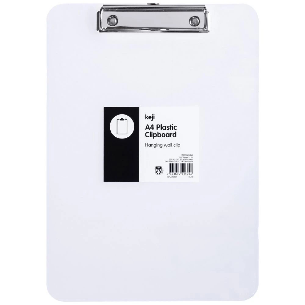 1 Keji Clipboard A4 Clear Plastic, 1 of 1