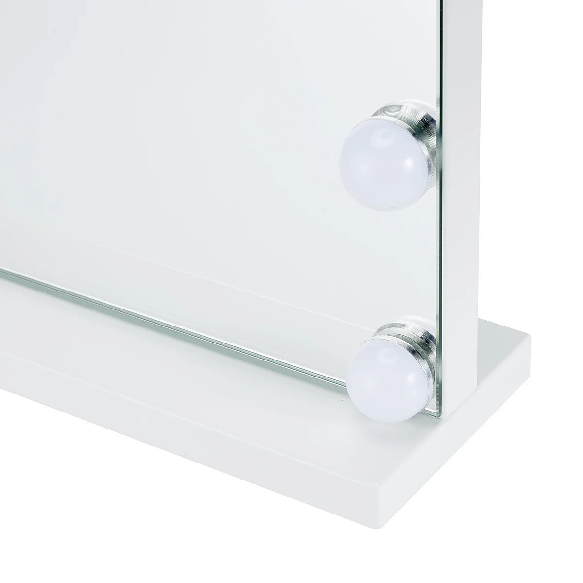 6 Rectangle Hollywood Mirror - White, 6 of 10
