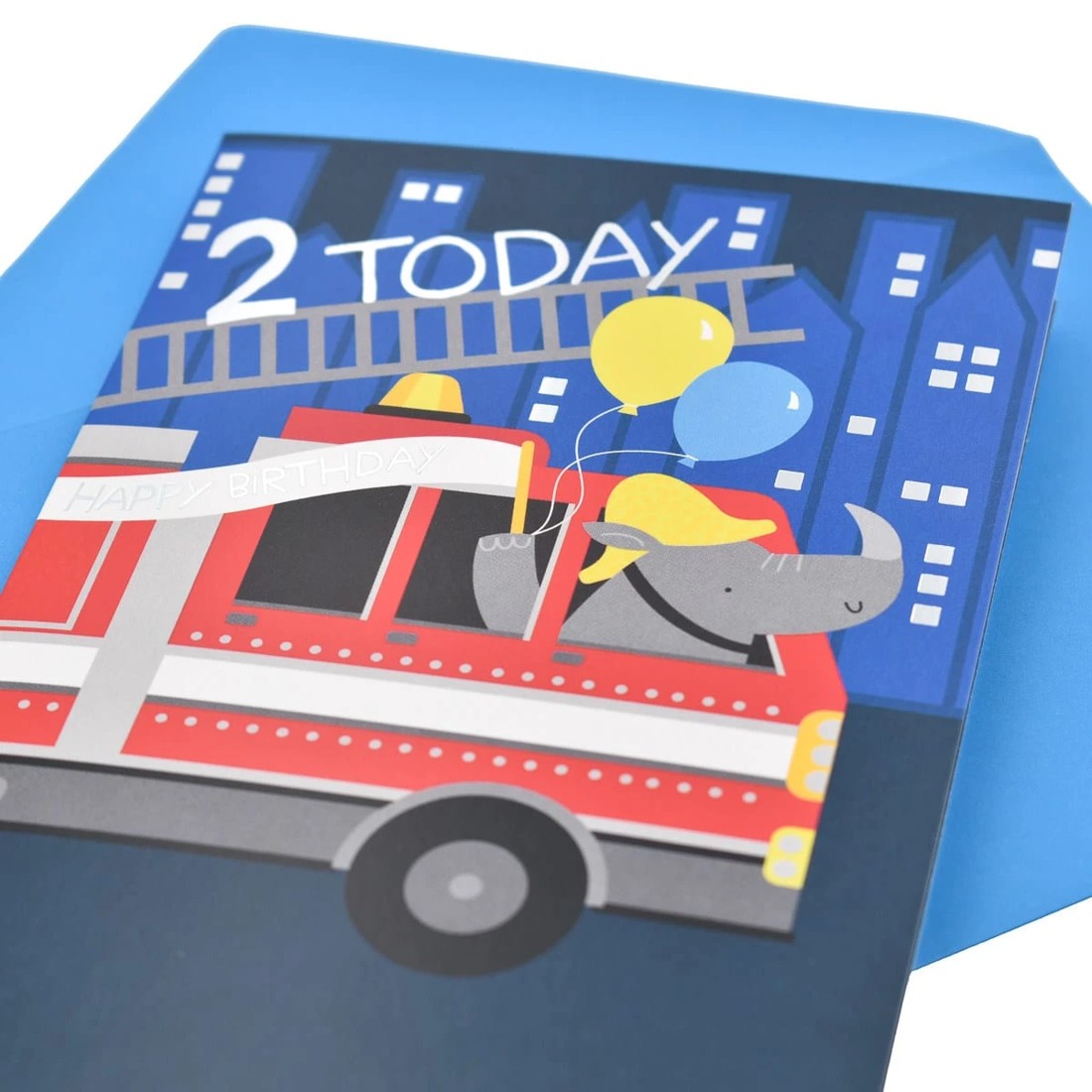 3 Hallmark Birthday Card Age 2 - Fire Truck, 3 of 3