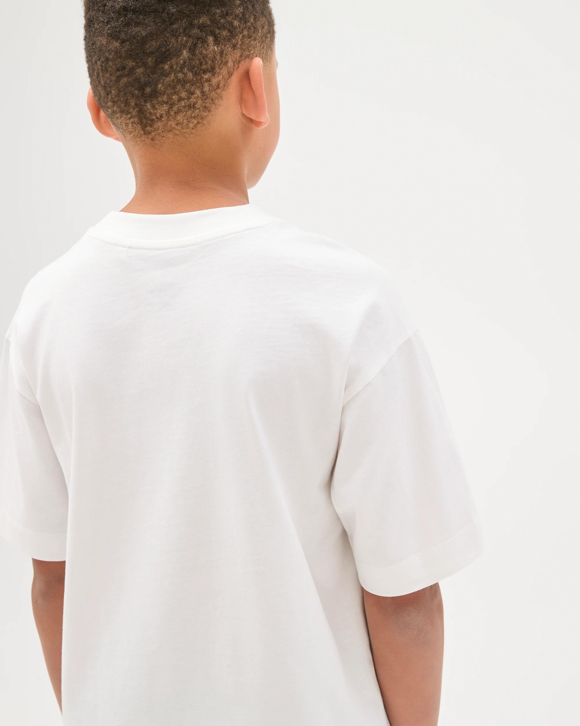4 Target Kids Australian Cotton Oversized Plain T-Shirt WHITE, 4 of 6