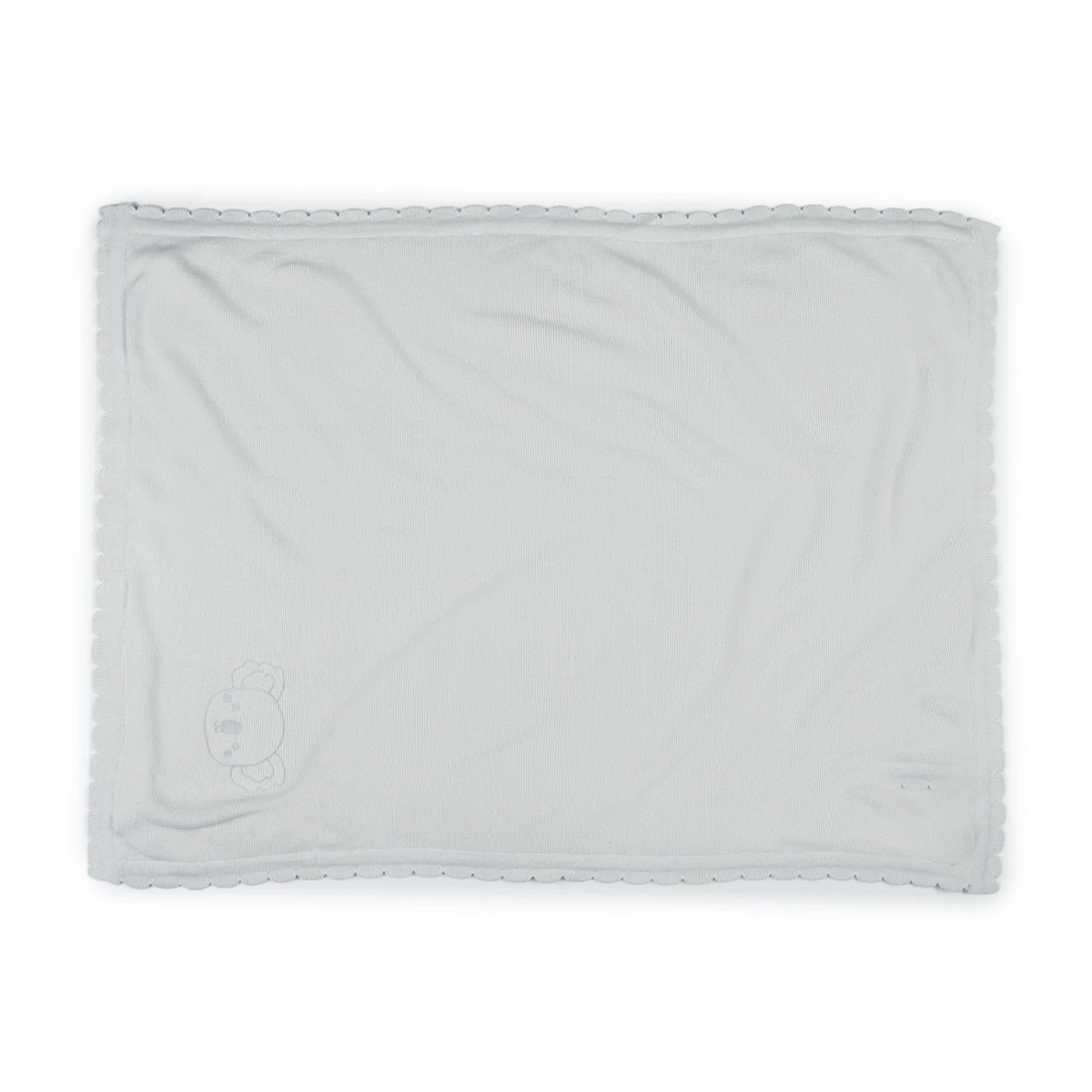 2 Scallop Edge Blanket - Grey, 2 of 5