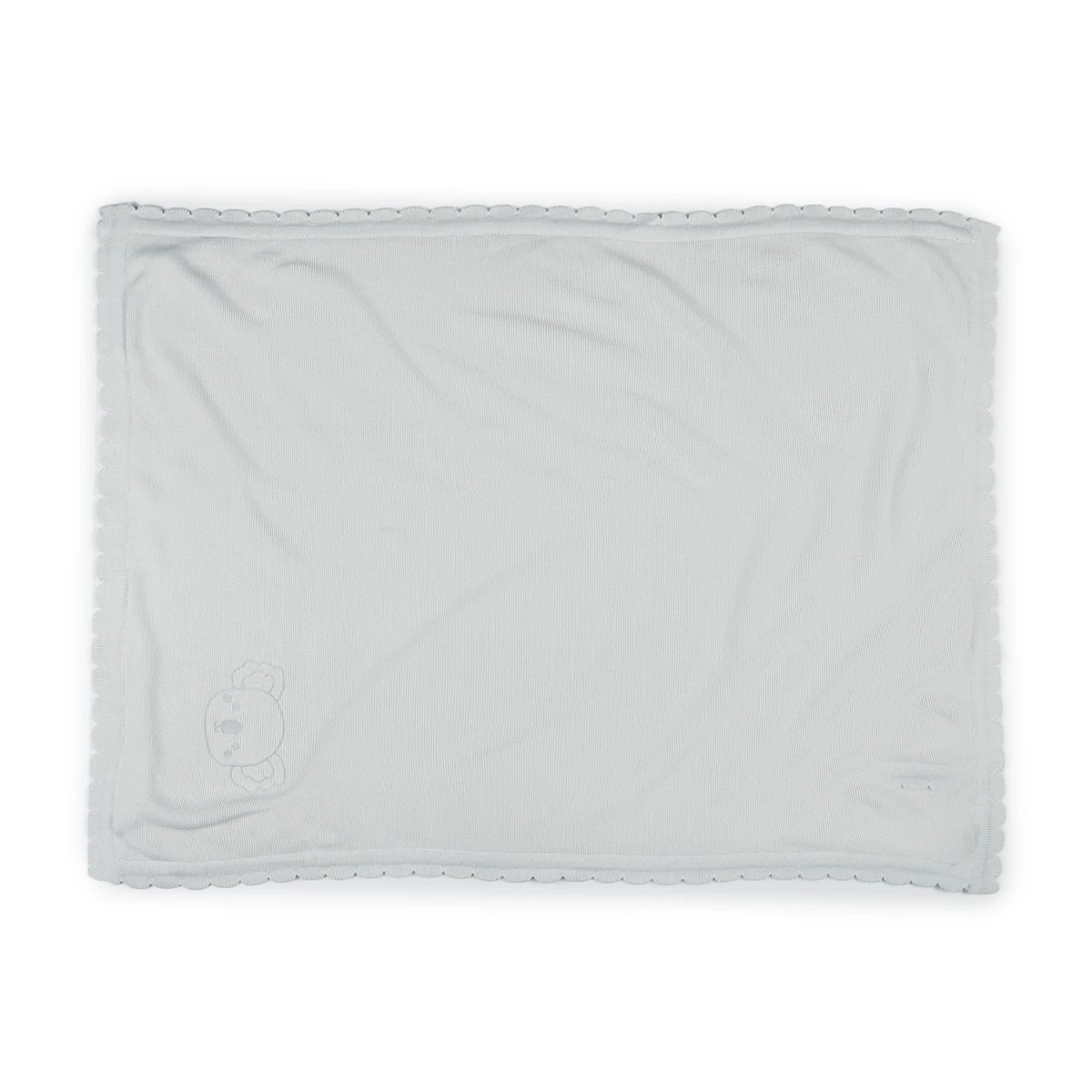 2 Scallop Edge Blanket - Grey, 2 of 5