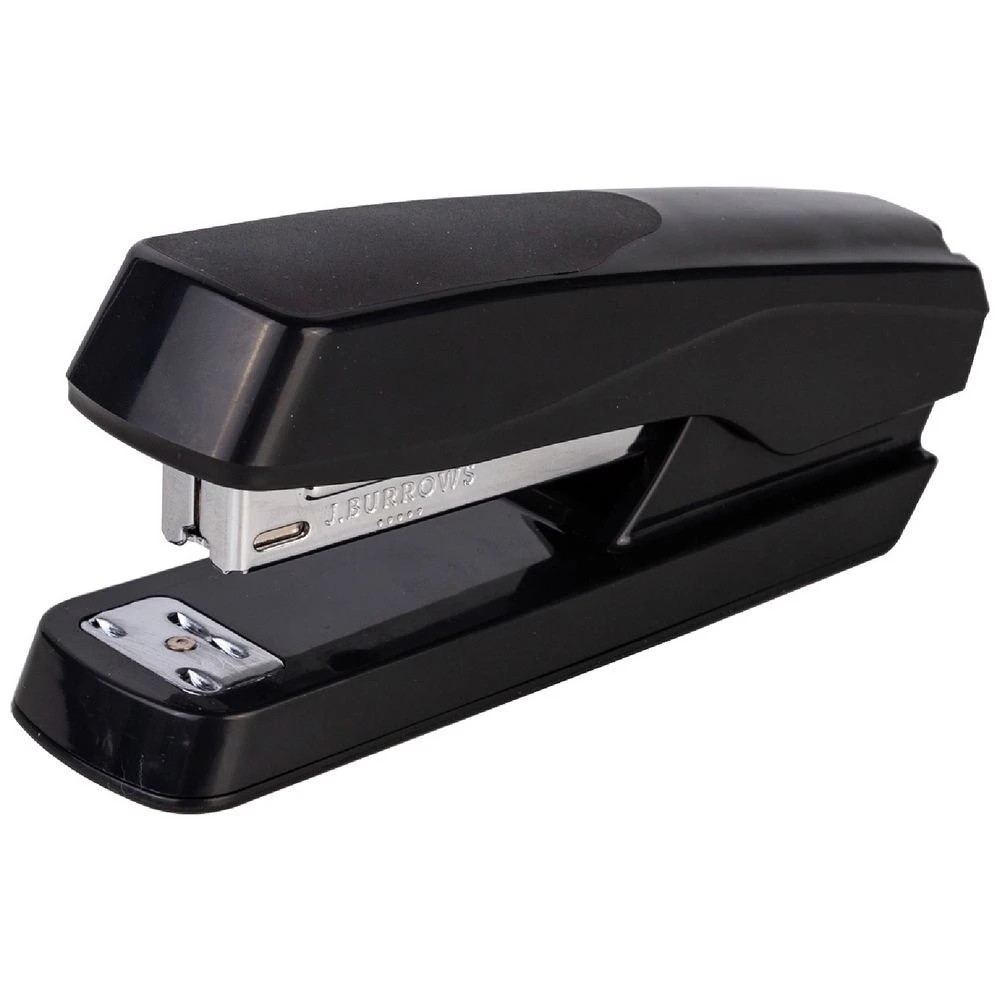 1 J.Burrows Half Strip Rubber Grip Stapler Black, 1 of 1