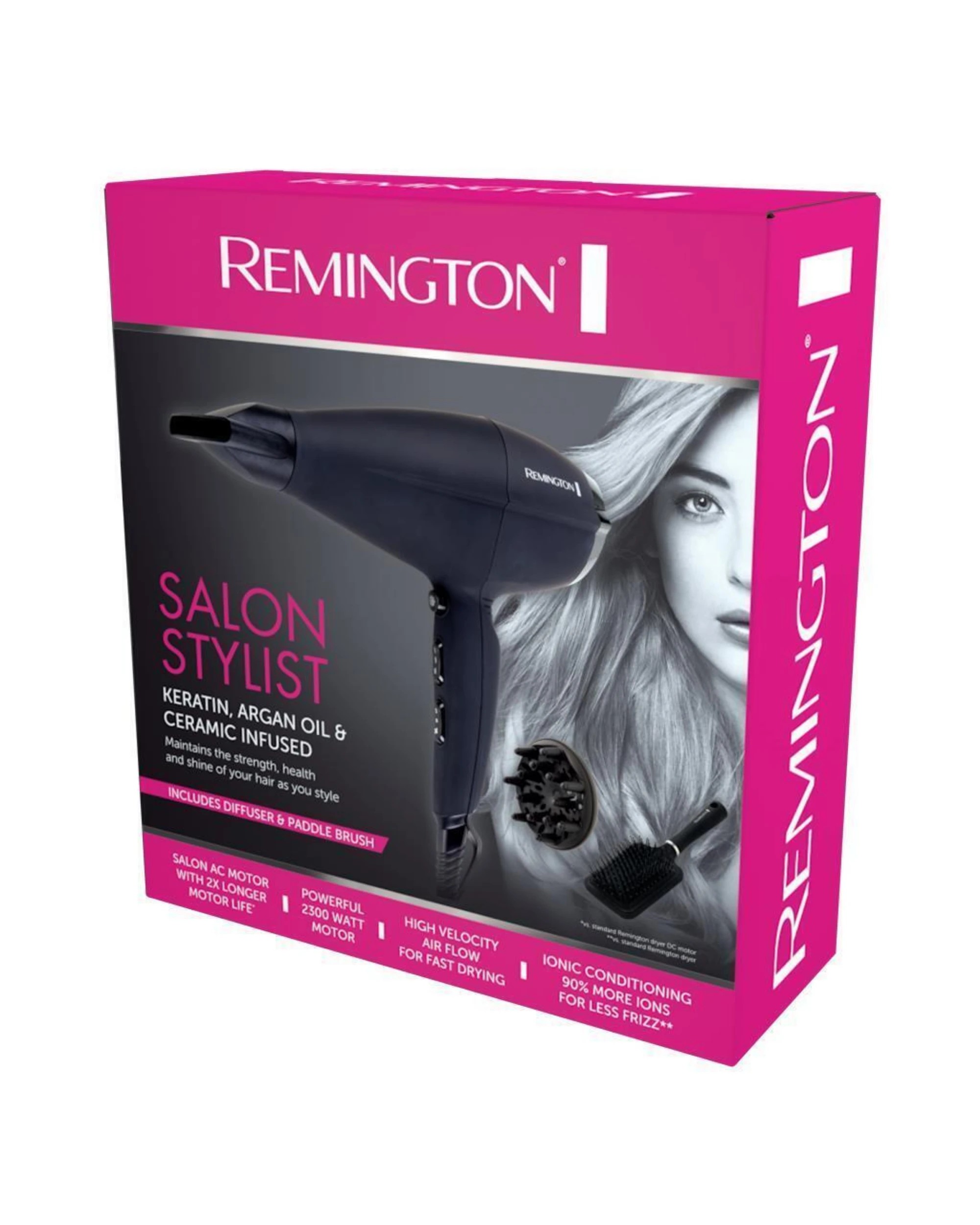 2 Remington Salon Stylist Professional Hair Dryer - Black, 2 of 2